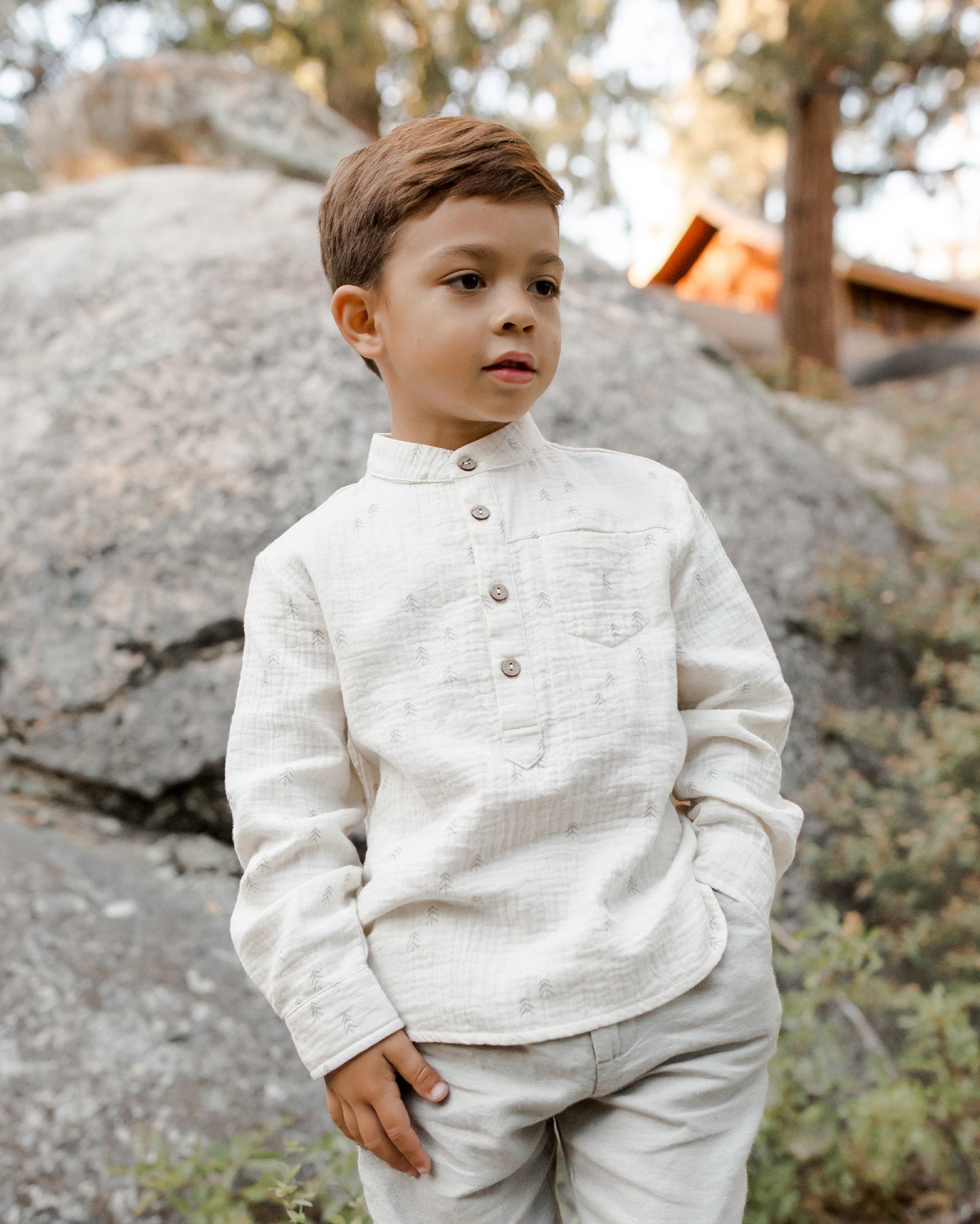 Rylee & Cru Mason Shirt, Evergreen