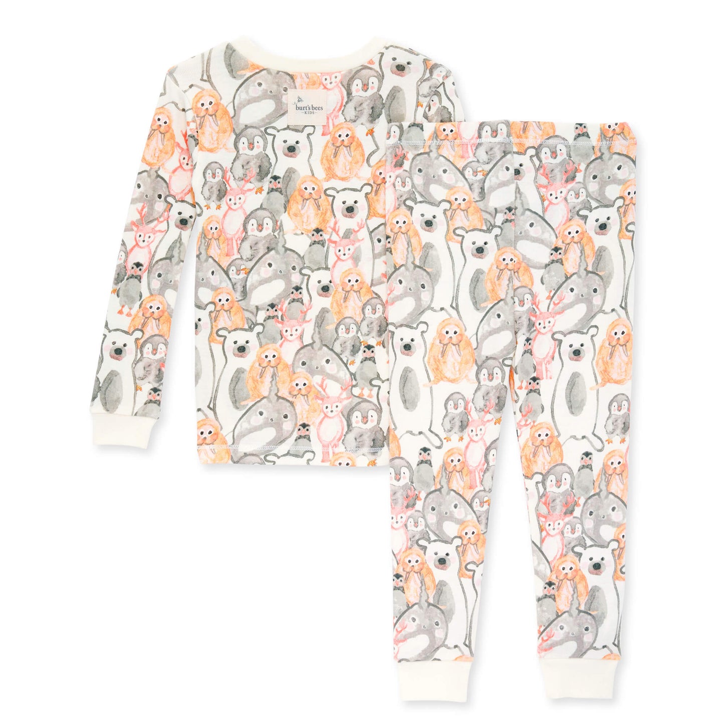 Organic 2-Piece Pajama Set, Arctic Friends
