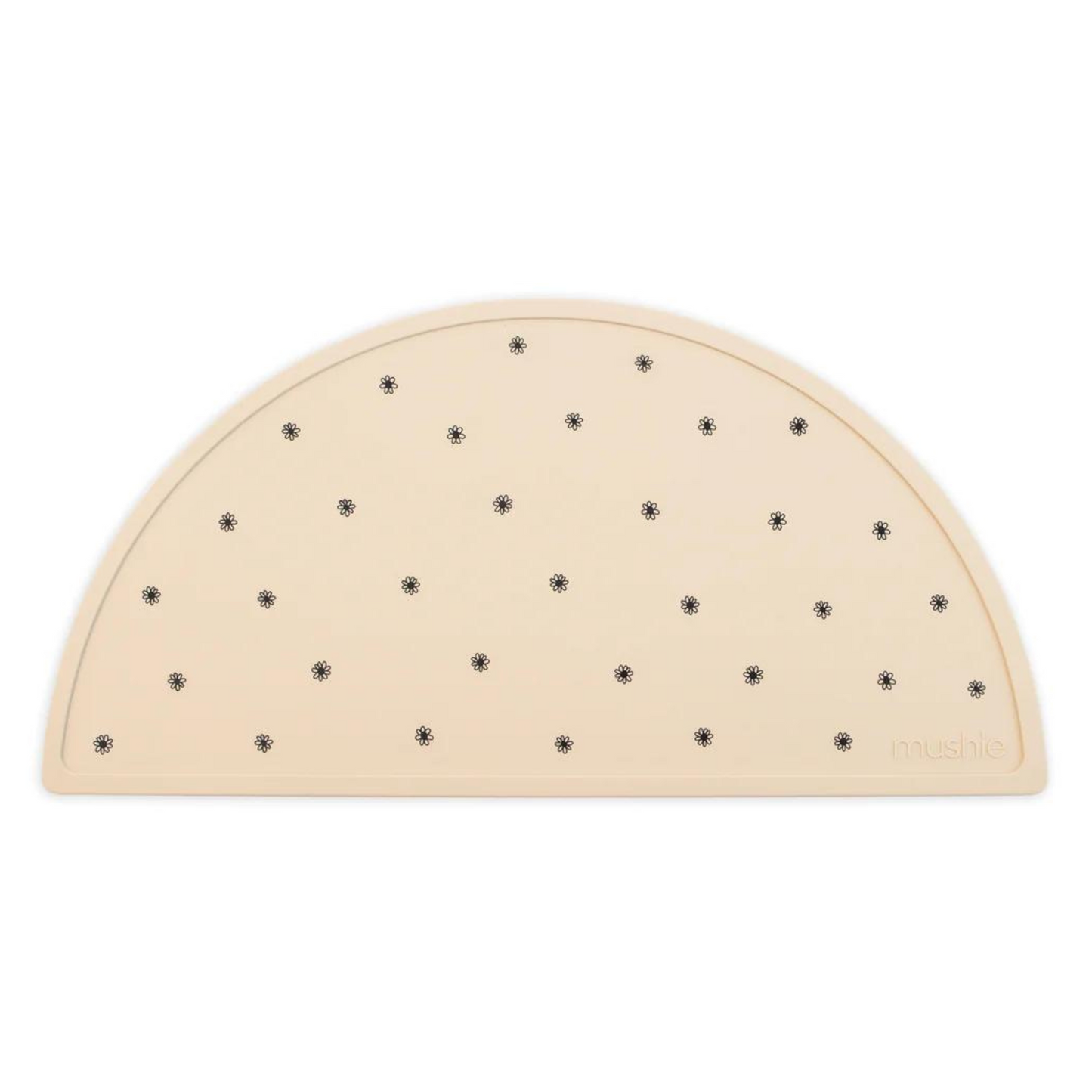 Silicone Place Mat, Black Daisy