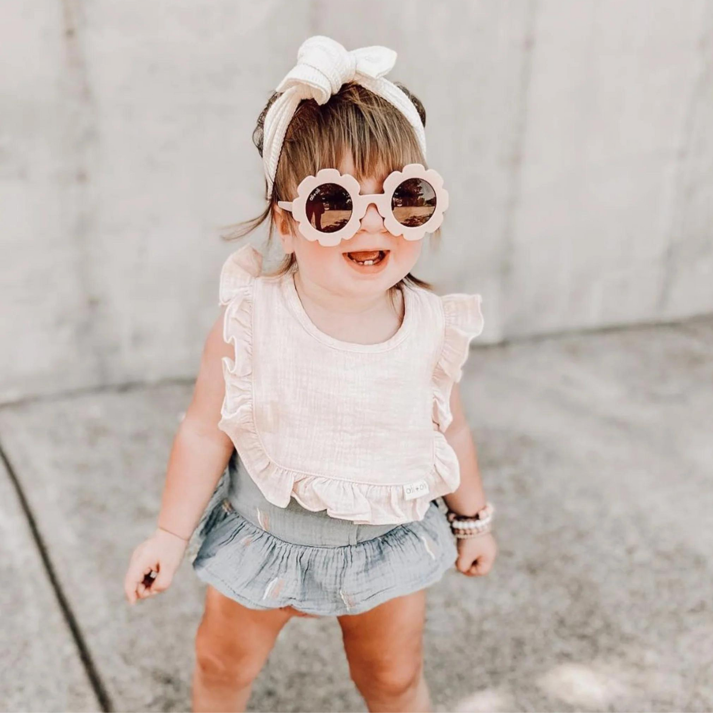 Flower Sunglasses for Kids, Pink
