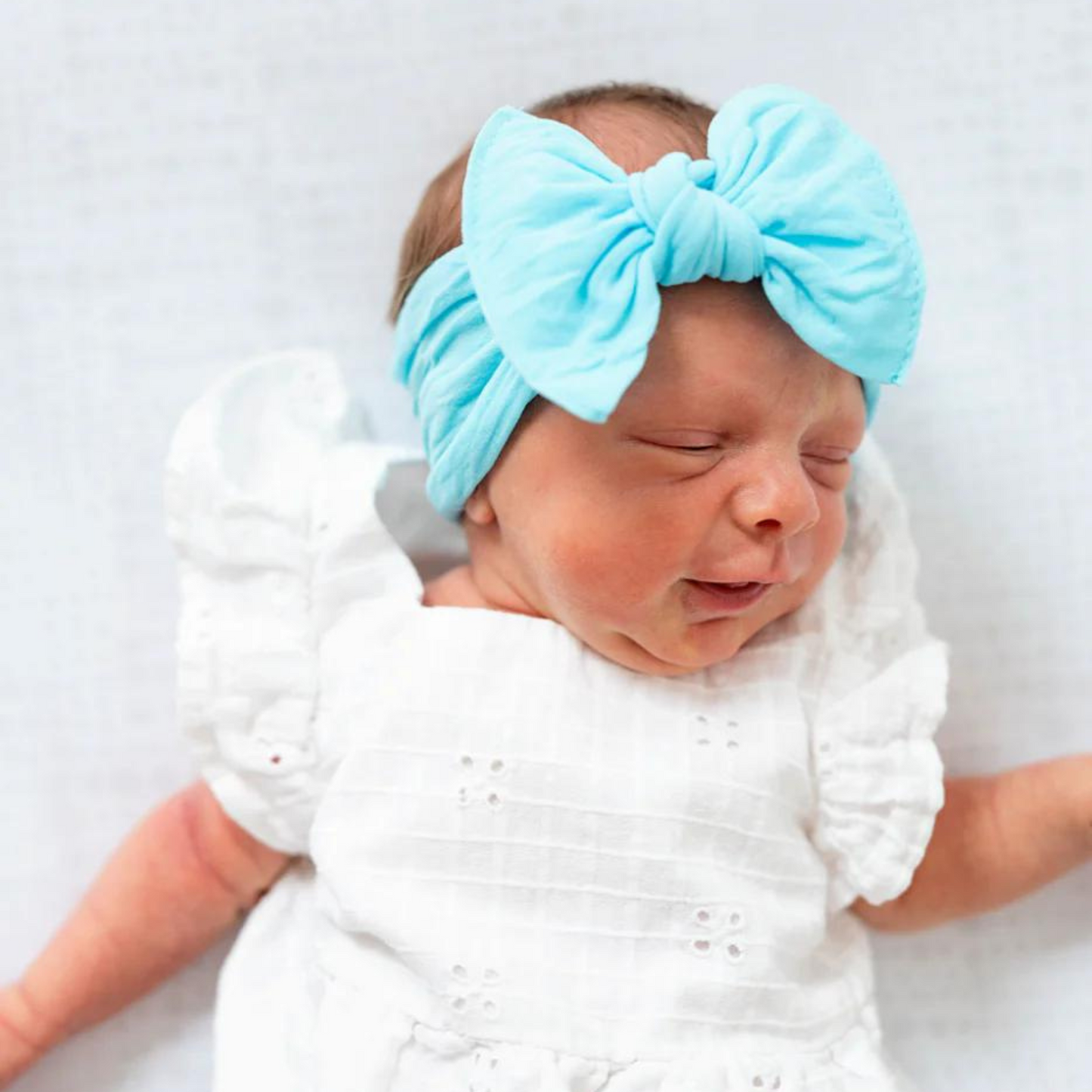 Knot Bow, Aqua