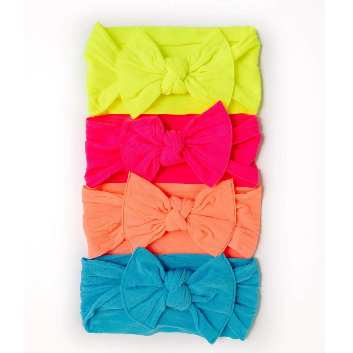 Knot Bow, Neon Blue