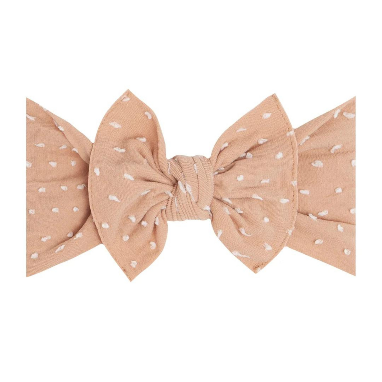 Knot Bow, Shabby Blush Dot