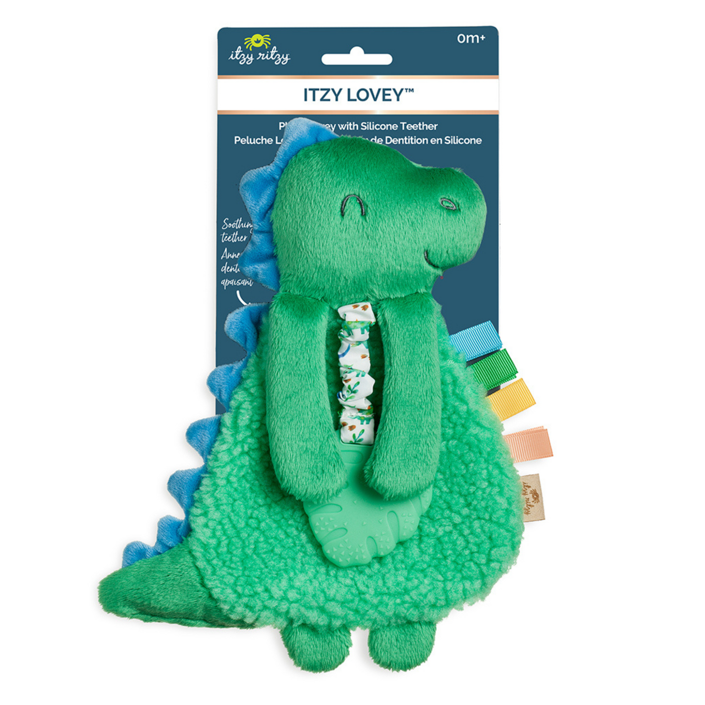 Itzy Lovey™ Plush Teether Toy, Dino