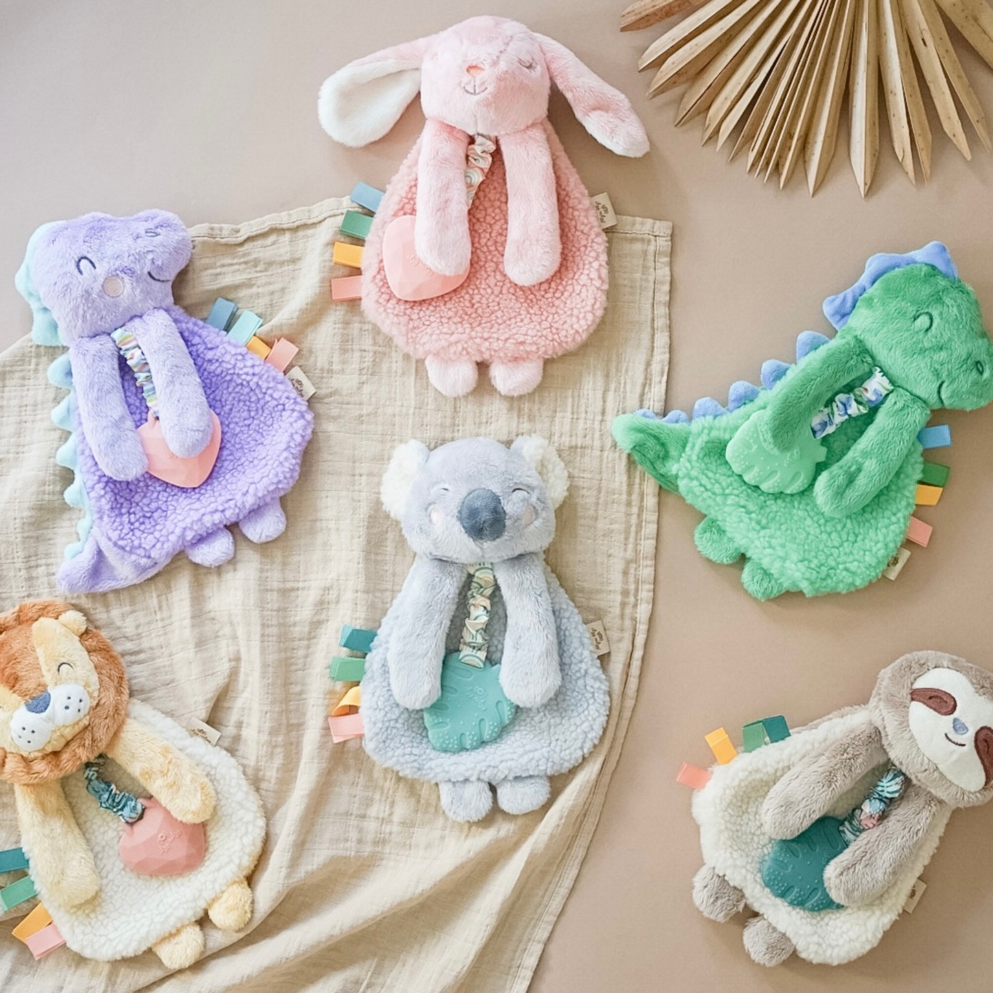 Itzy Lovey™ Plush Teether Toy, Dino