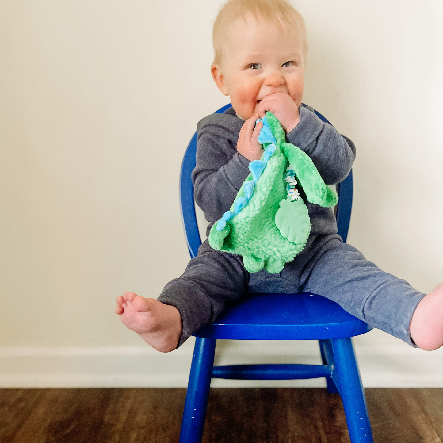 Itzy Lovey™ Plush Teether Toy, Dino