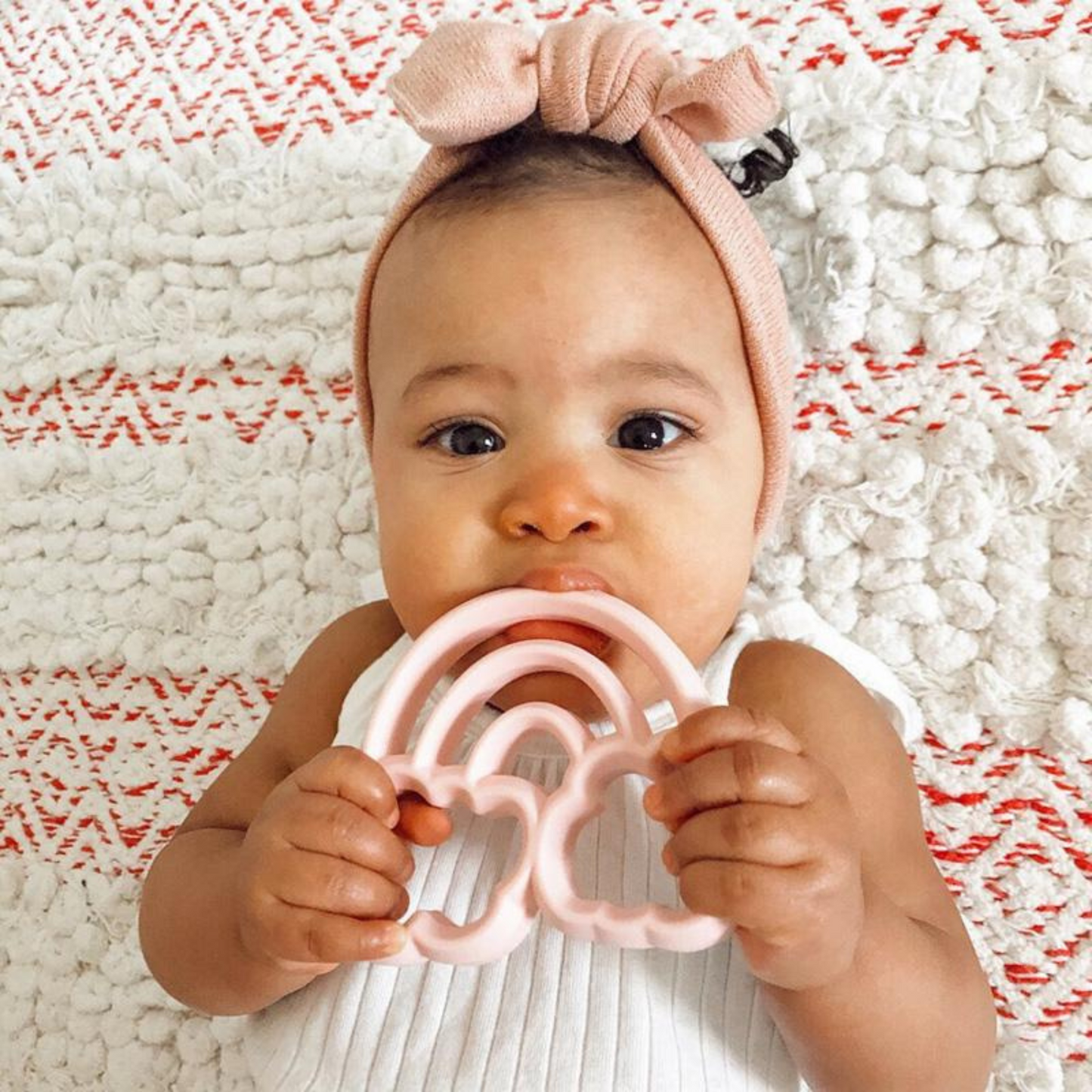 Silicone Baby Teether, Rainbow