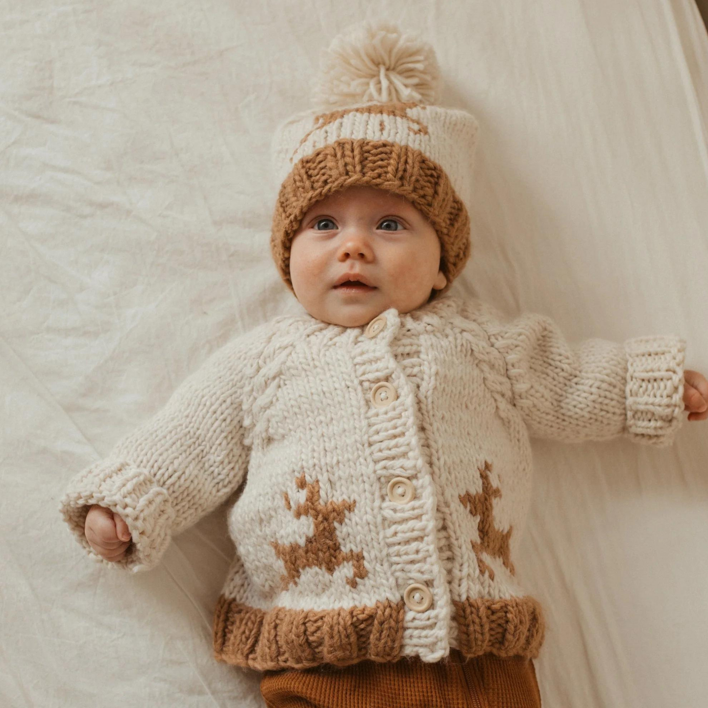 Oh Deer Cardigan Knit Sweater
