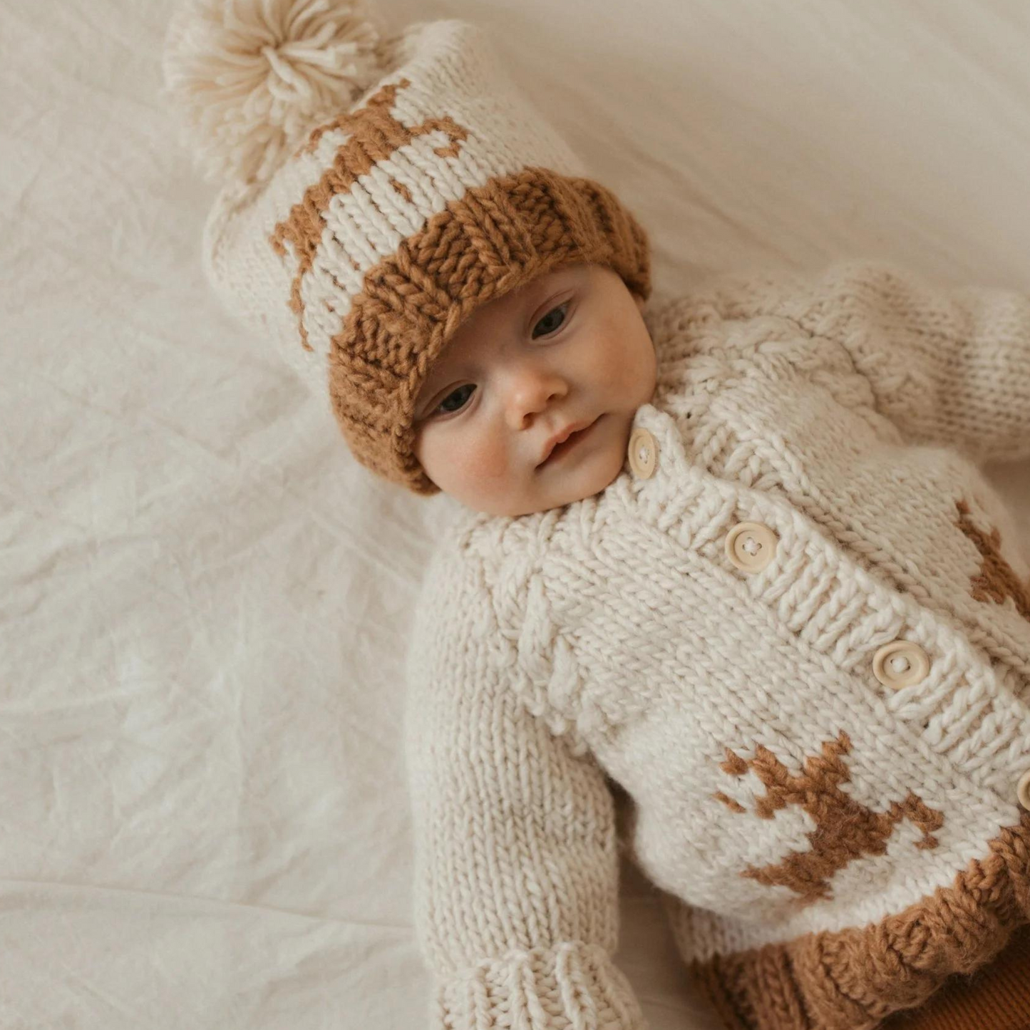 Oh Deer Cardigan Knit Sweater