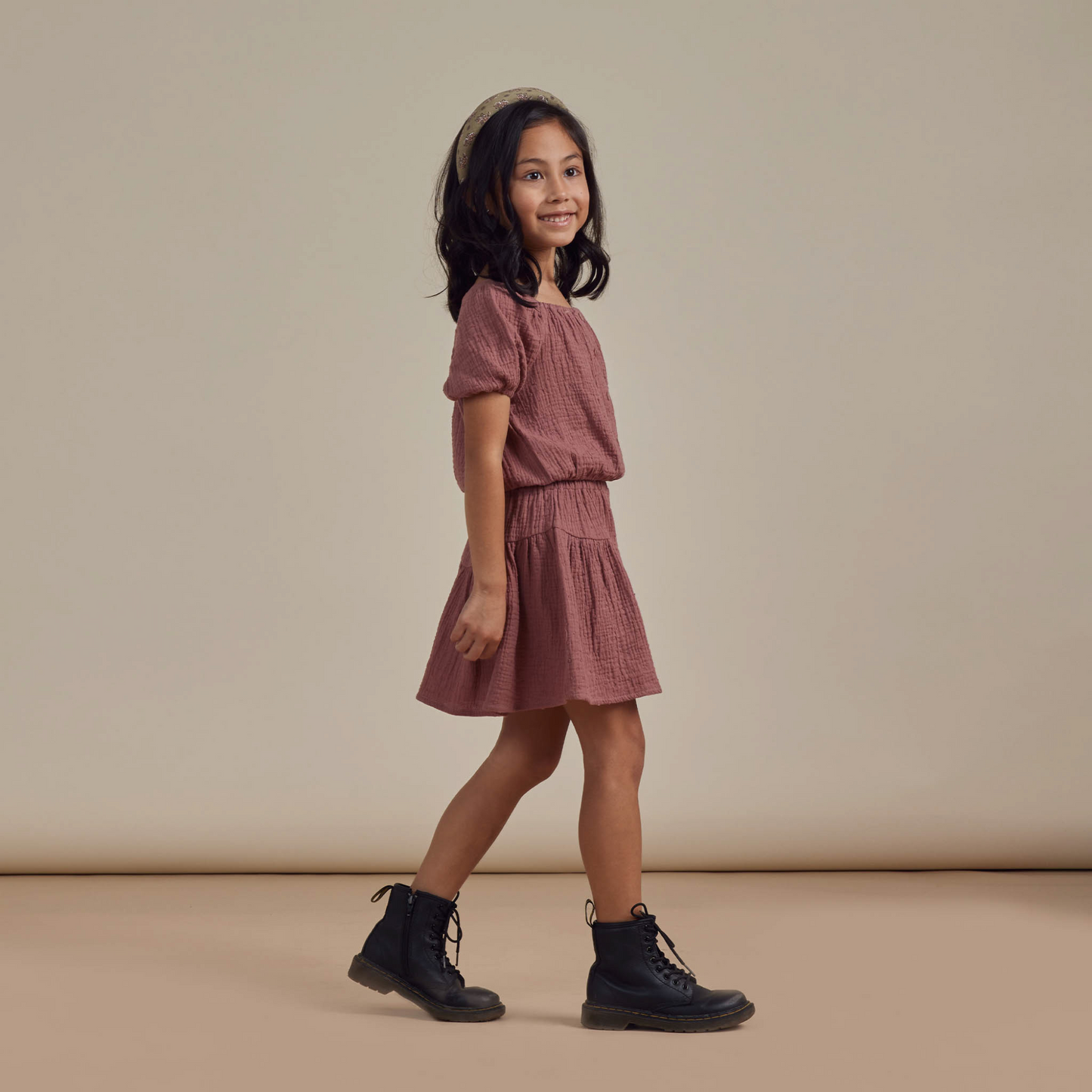 Rylee & Cru Padded Headband, Flower Block