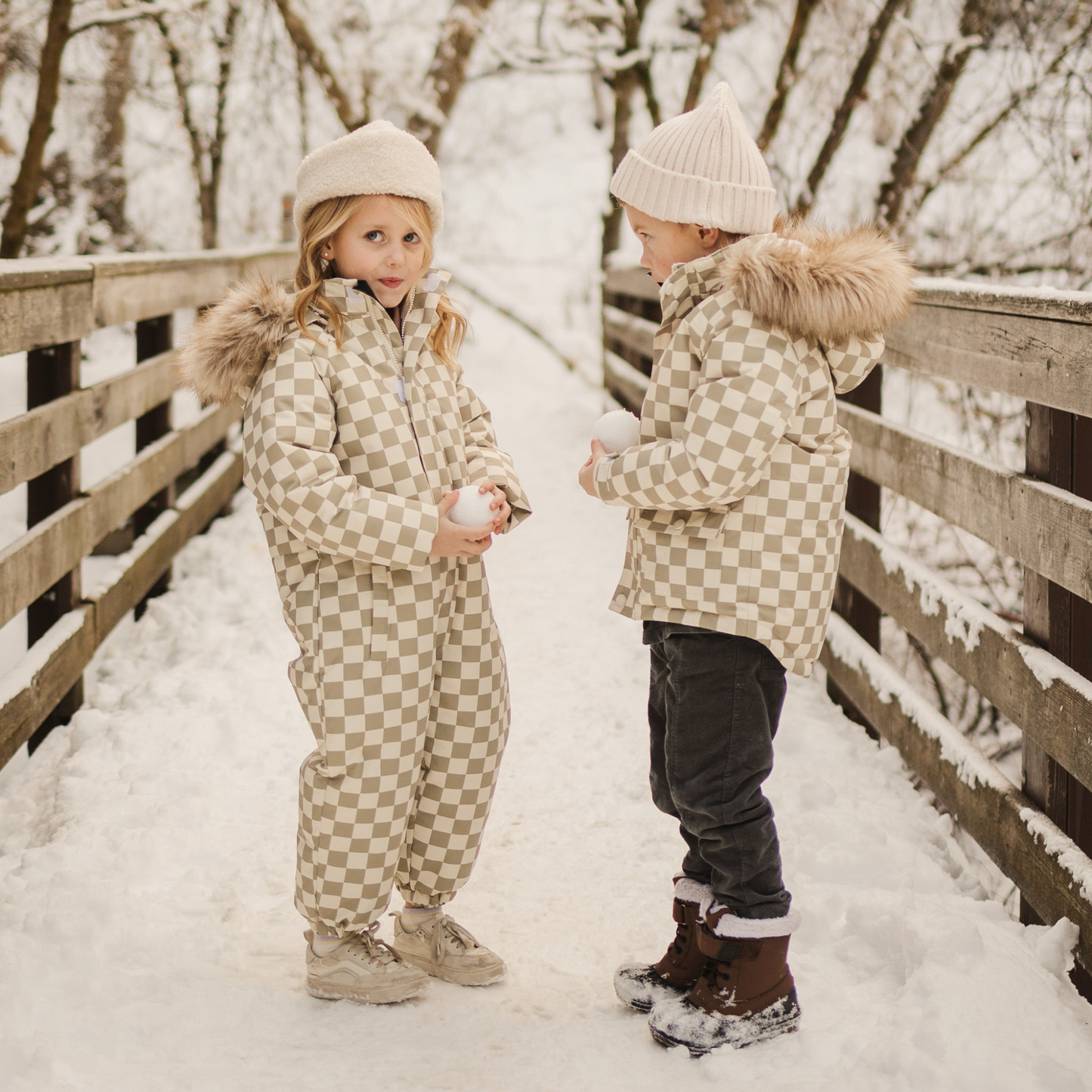 Rylee & Cru Parka Ski Jacket, Fern Check