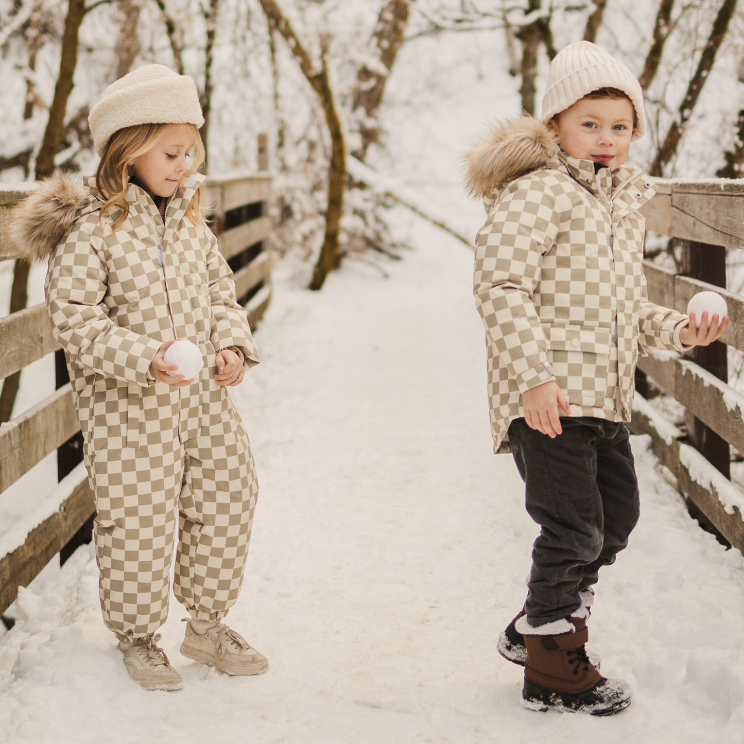 Rylee & Cru Parka Ski Jacket, Fern Check