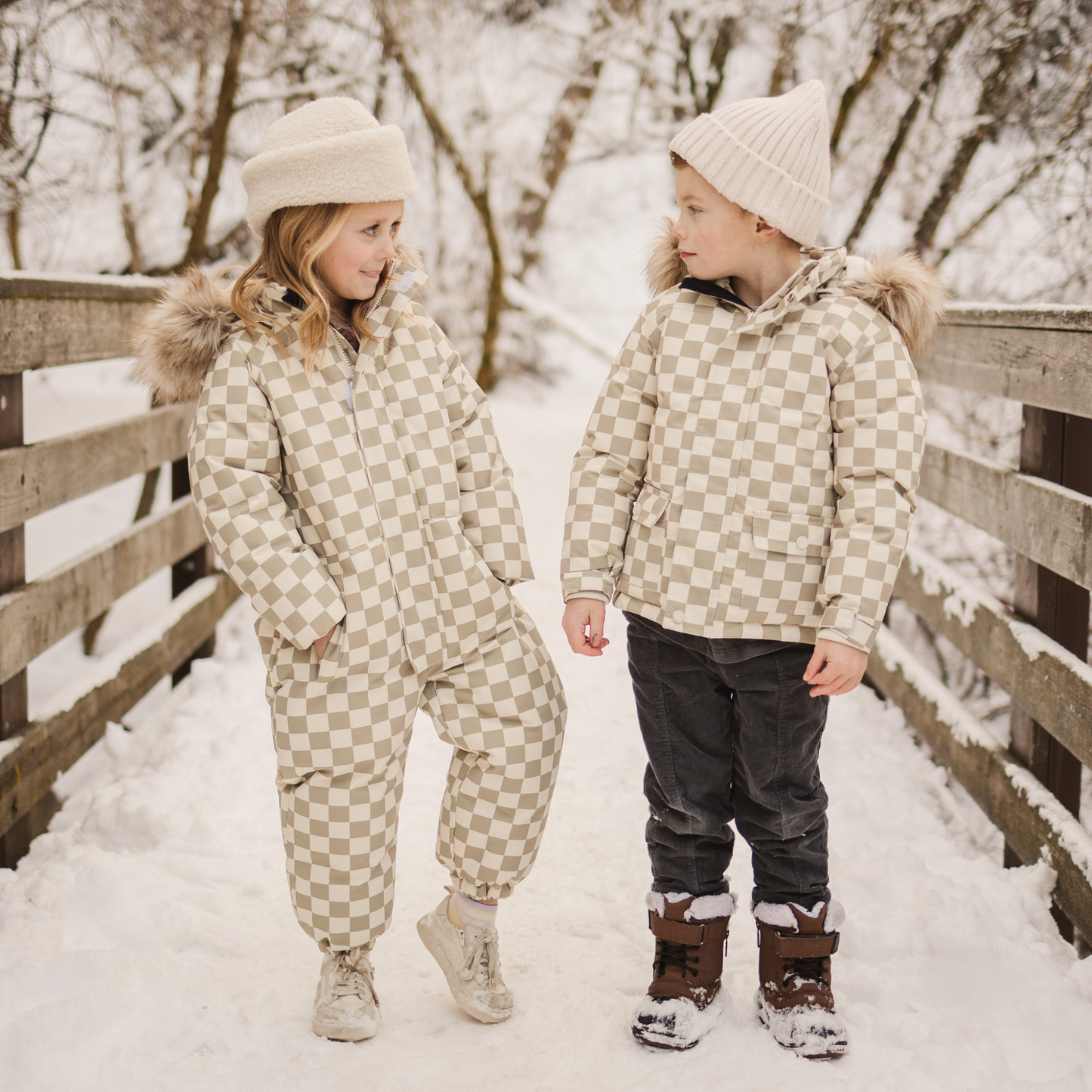 Rylee & Cru Parka Ski Jacket, Fern Check
