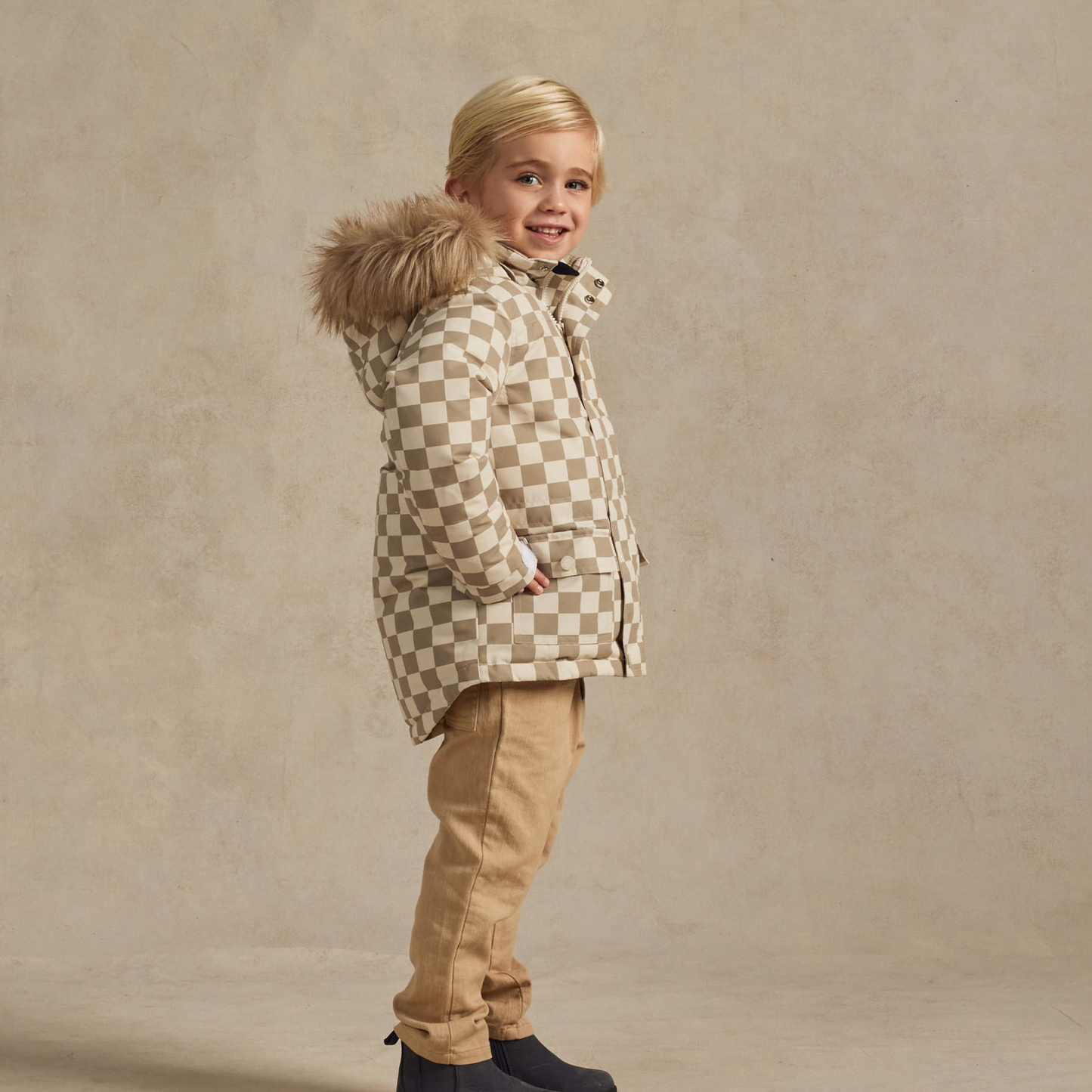 Rylee & Cru Parka Ski Jacket, Fern Check