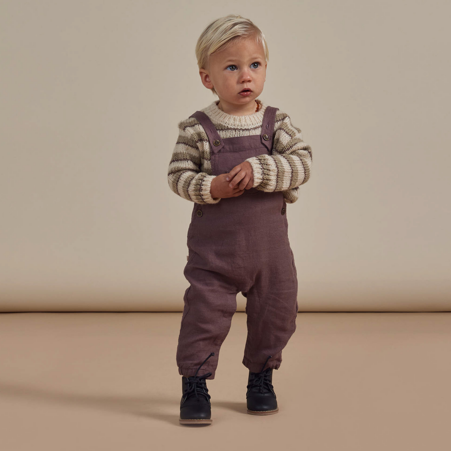 Rylee & Cru Baby Overalls, Plum