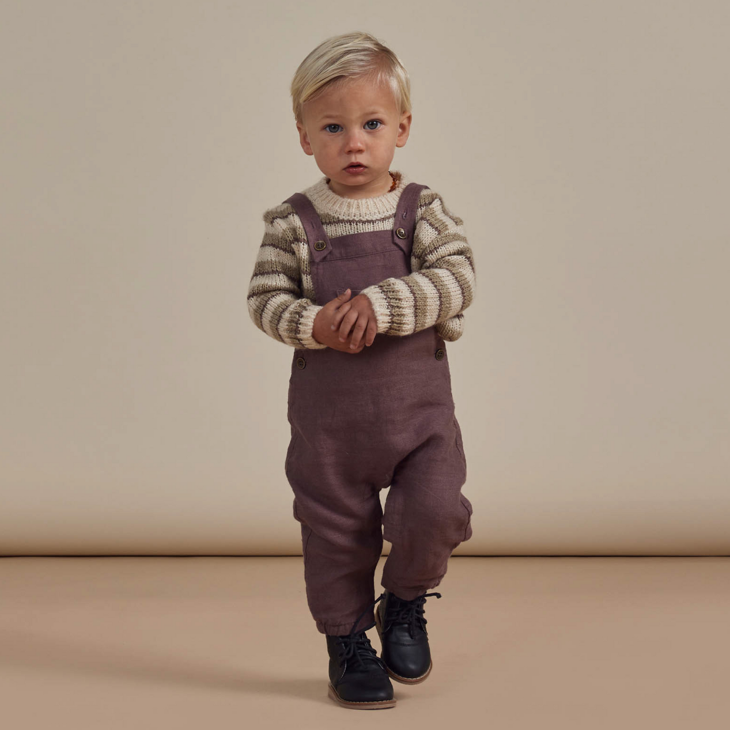 Rylee & Cru Baby Overalls, Plum