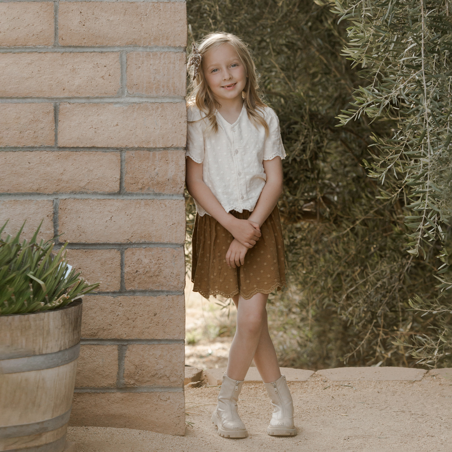 Rylee & Cru Cleo Top, Ivory