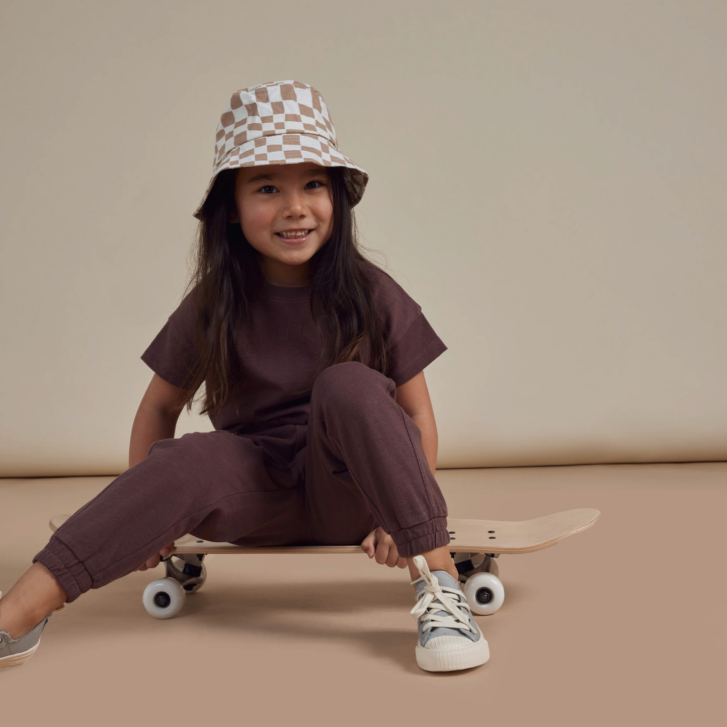 Rylee & Cru Cinched Jersey Tee, Plum