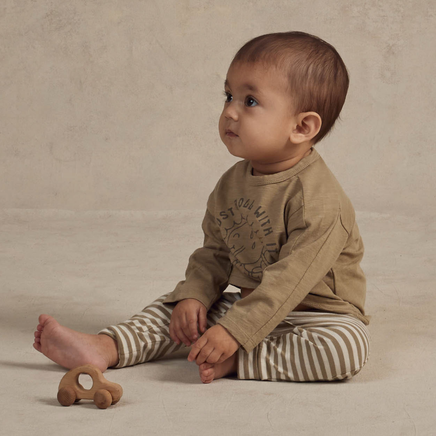 Rylee & Cru Baby Cru Pant, Fern Stripe