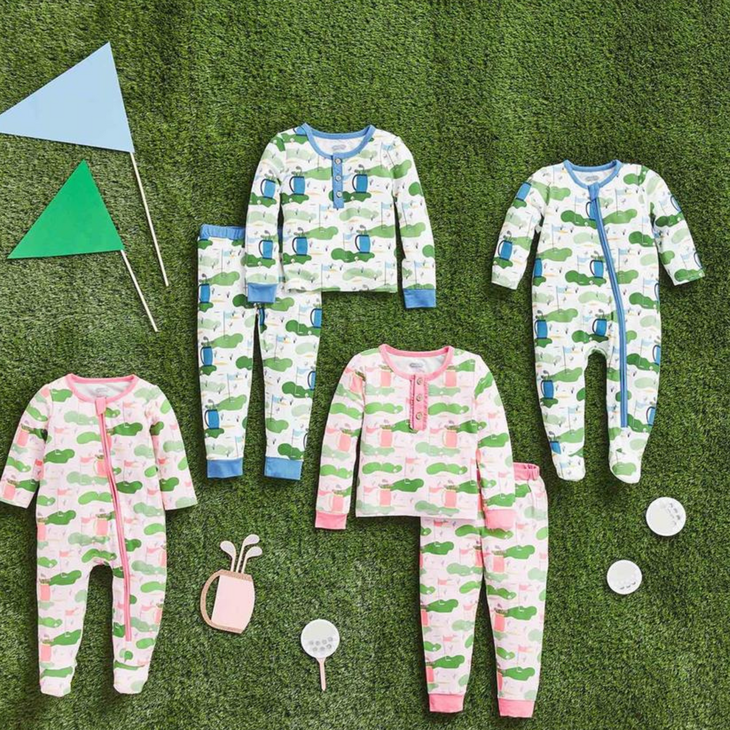 Zip Footie, Blue Golf
