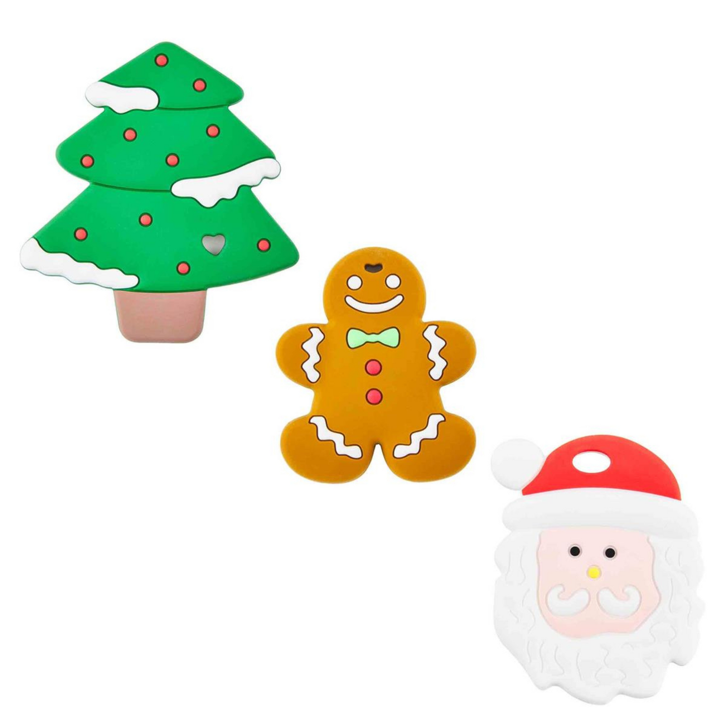 Holiday Silicone Teether, Santa