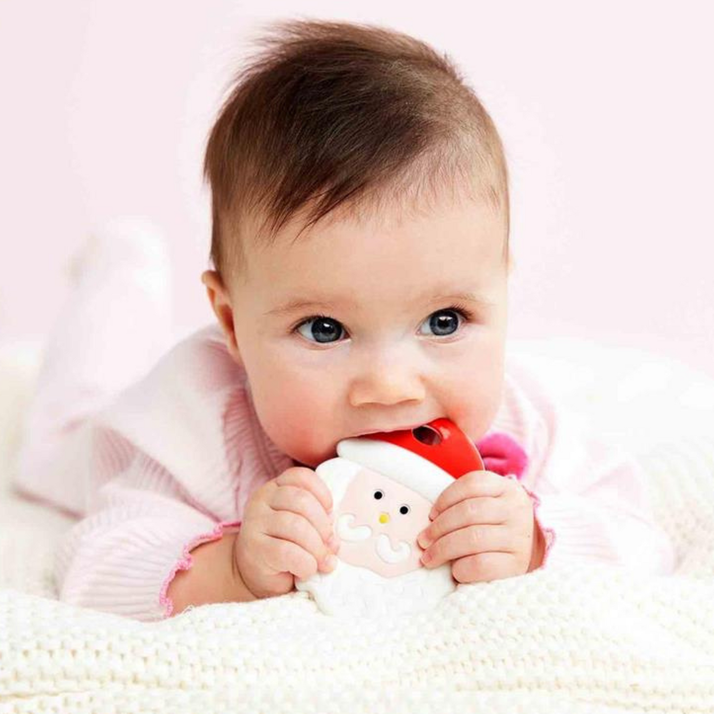 Holiday Silicone Teether, Santa