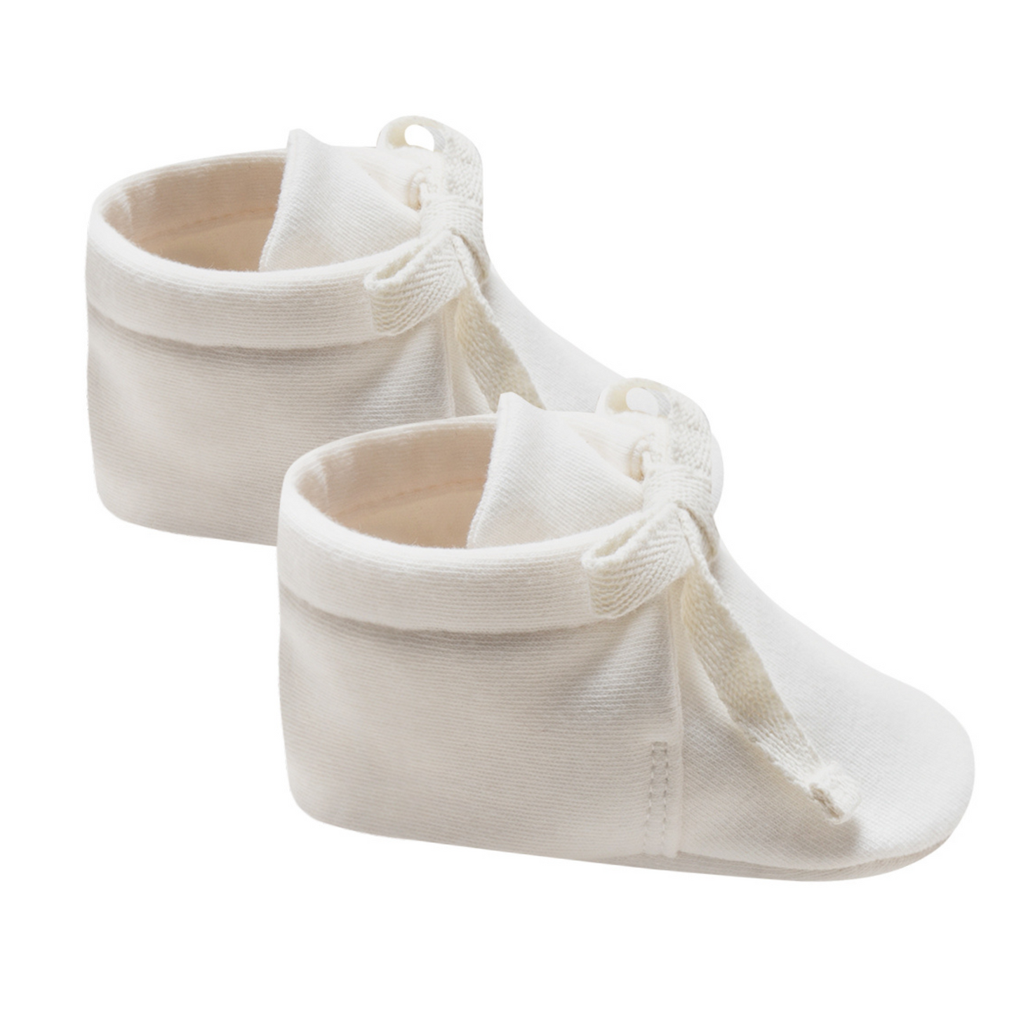 Organic Baby Booties, Ivory