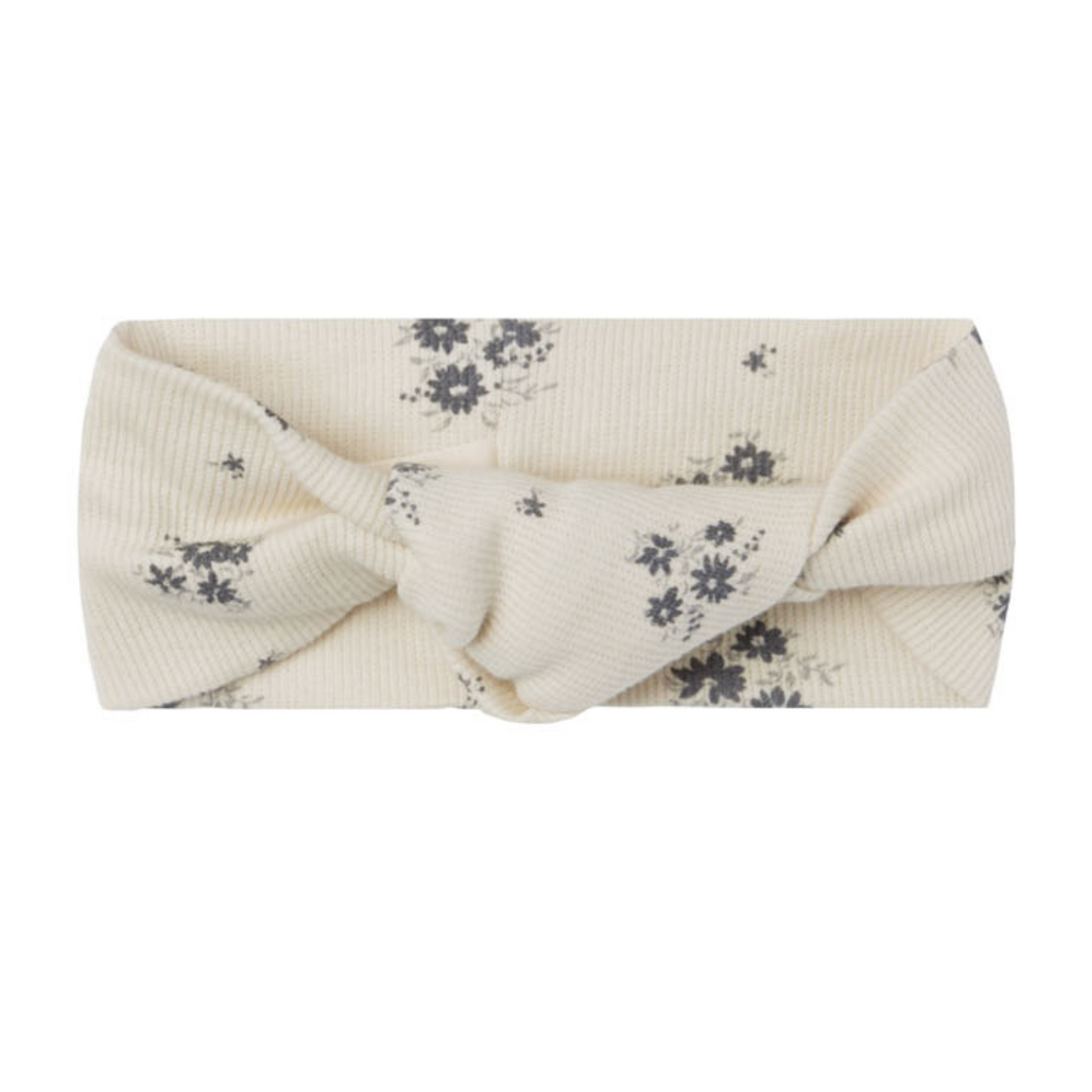 Knotted Headband, Navy Ditsy