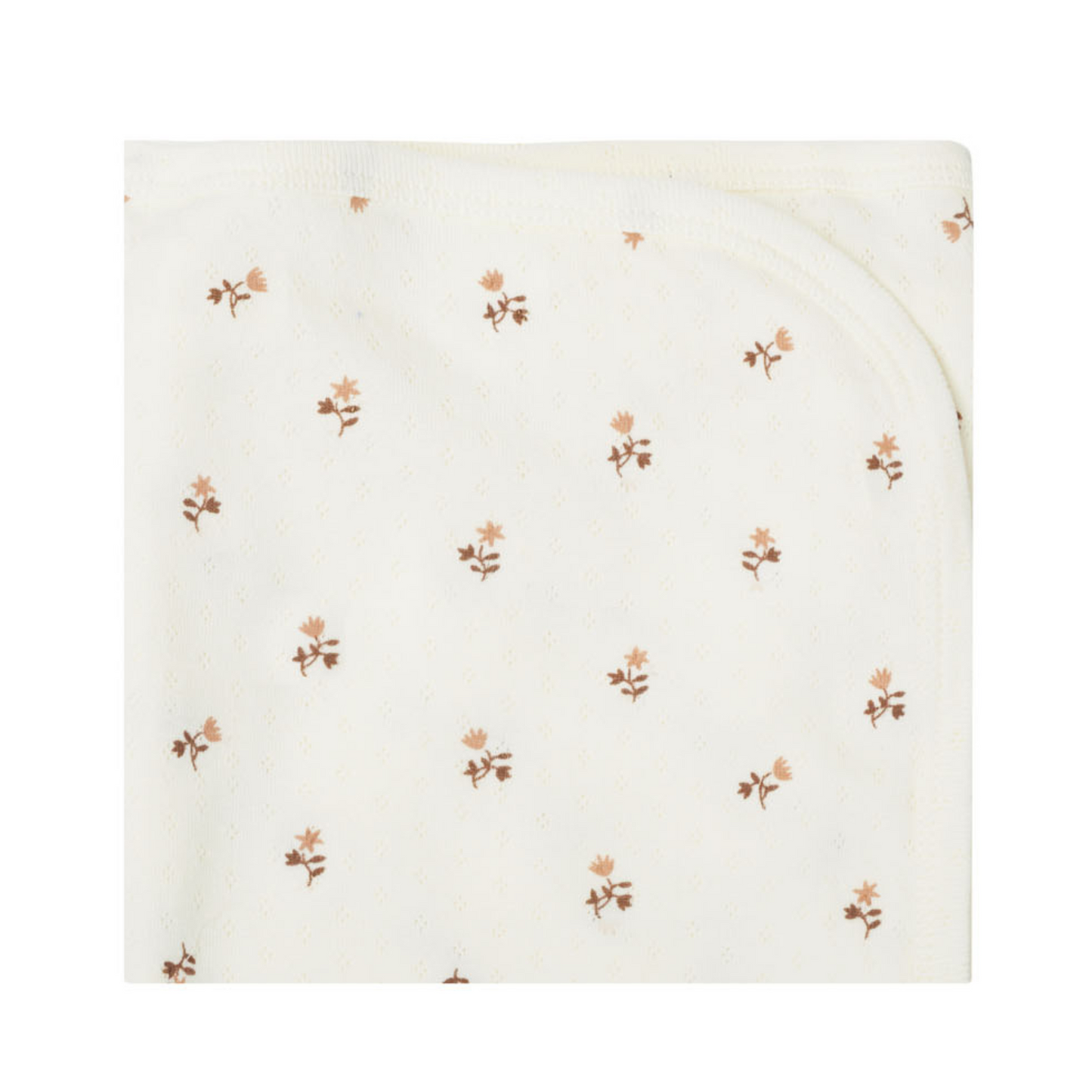 Pointelle Baby Blanket, Rose Fleur