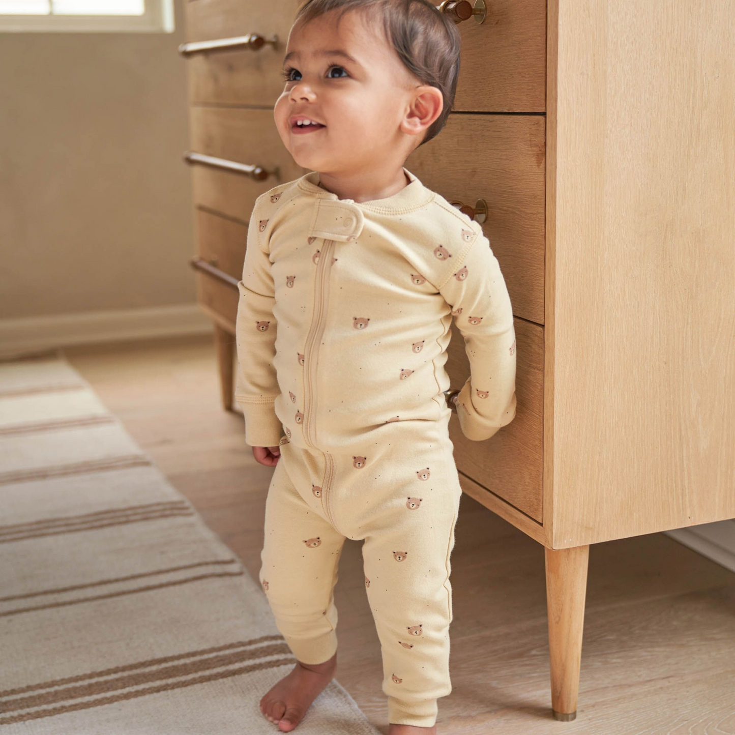 Organic Zip Longsleeve Sleeper, Bears