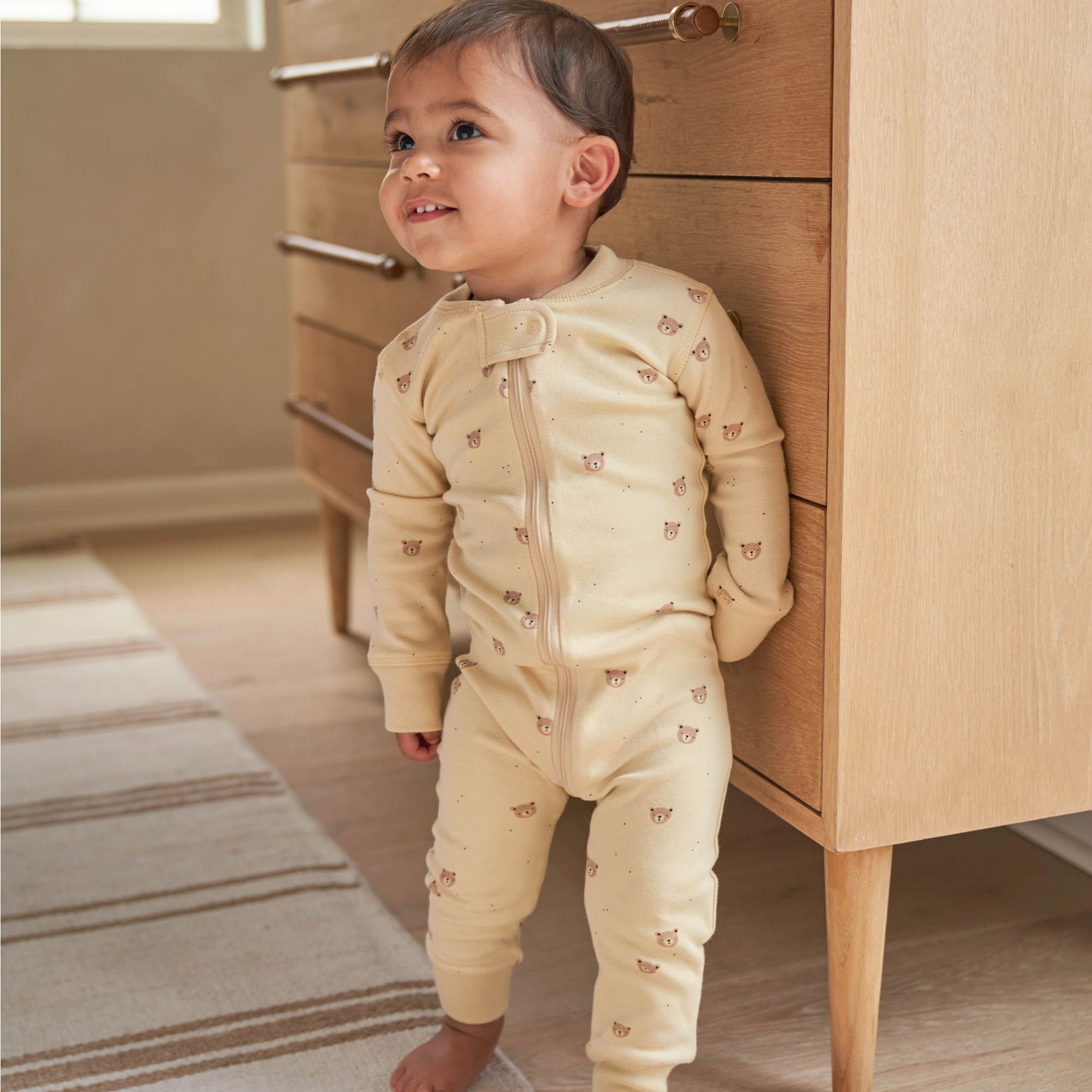 Organic Zip Longsleeve Sleeper, Bears