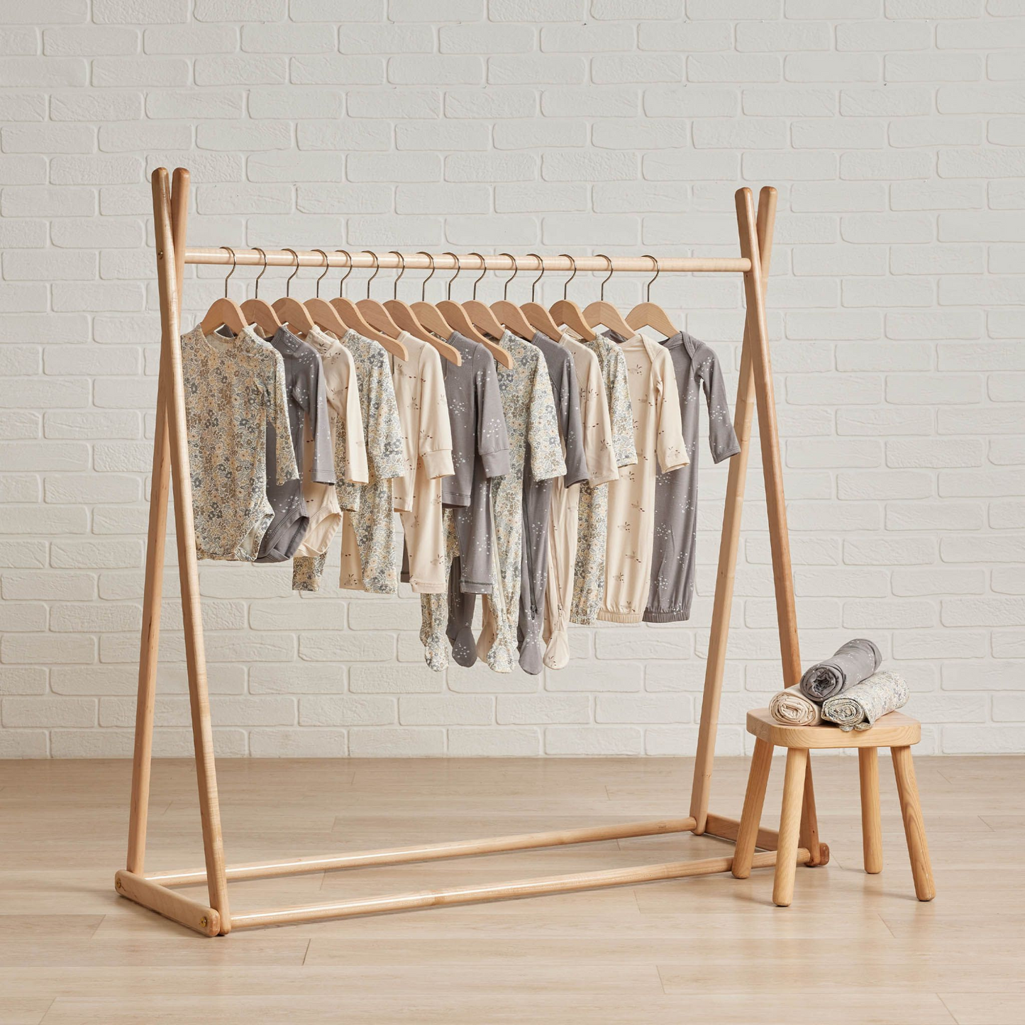 Bamboo Longsleeve Bodysuit, Bunnies