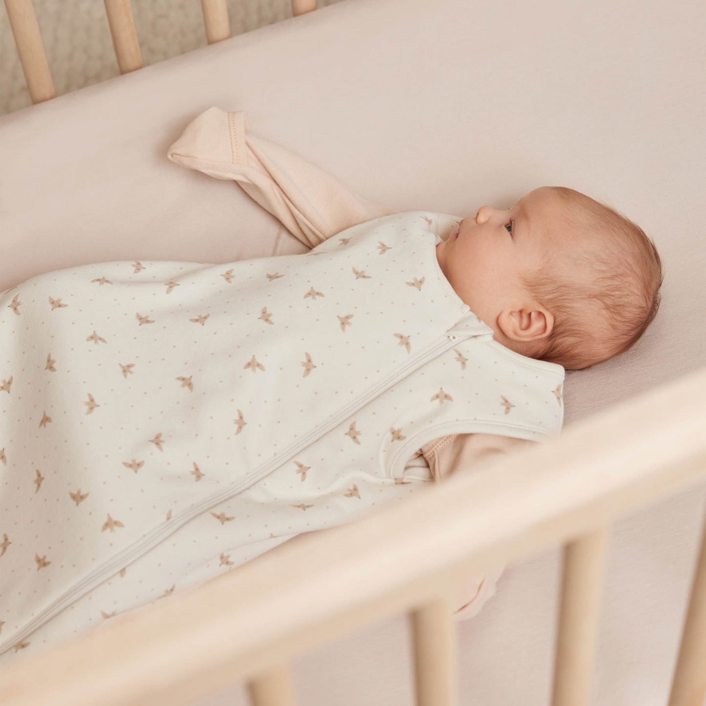 Organic Jersey Sleeping Bag, Doves