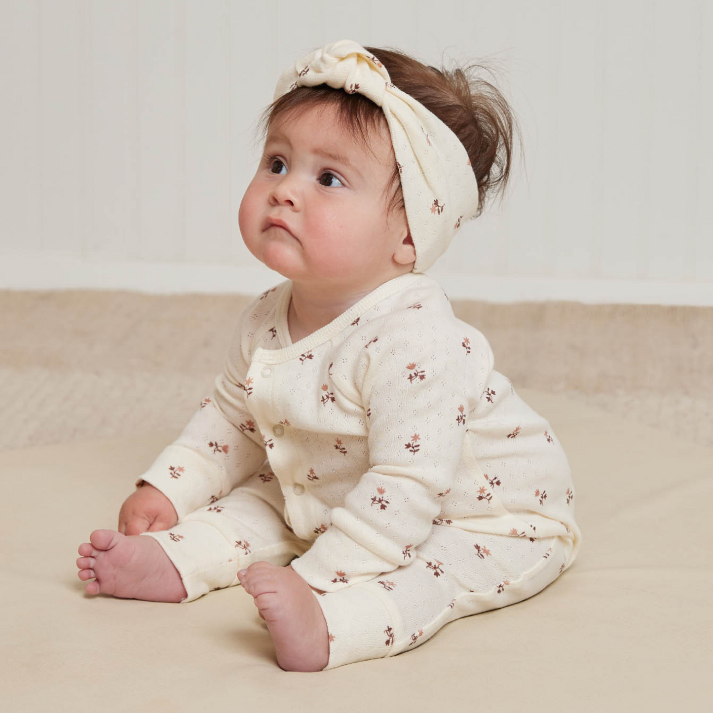 Knotted Headband, Rose Fleur