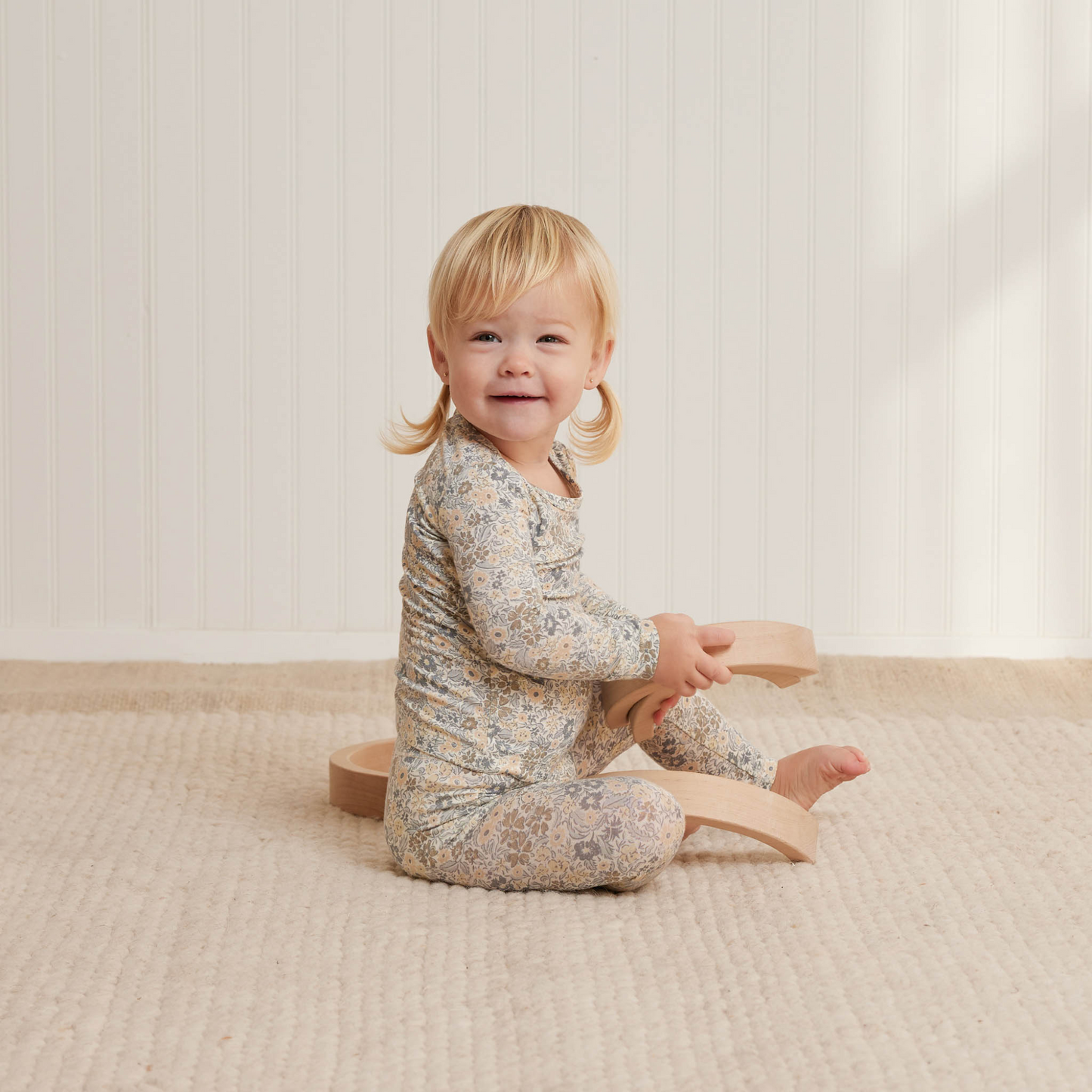 Bamboo Pajama Set, Winter Garden