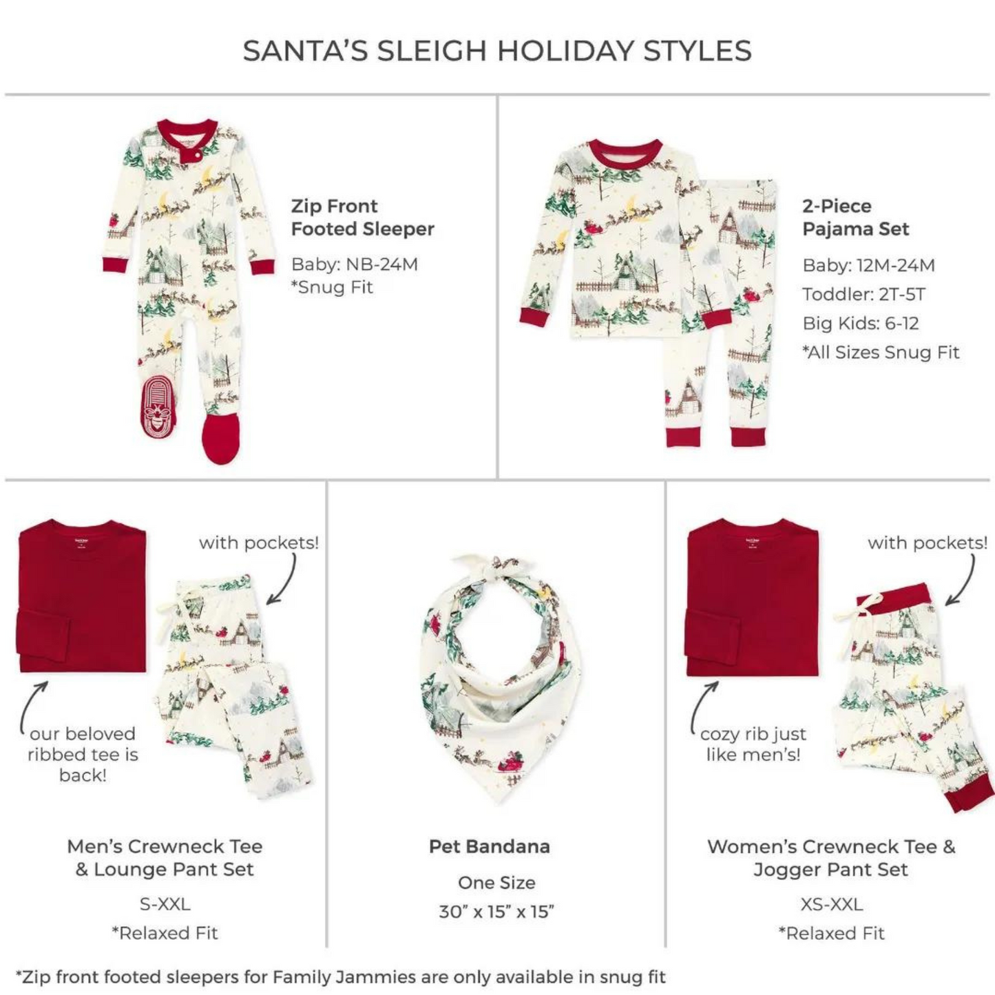 Pet Bandana, Santa's Sleigh