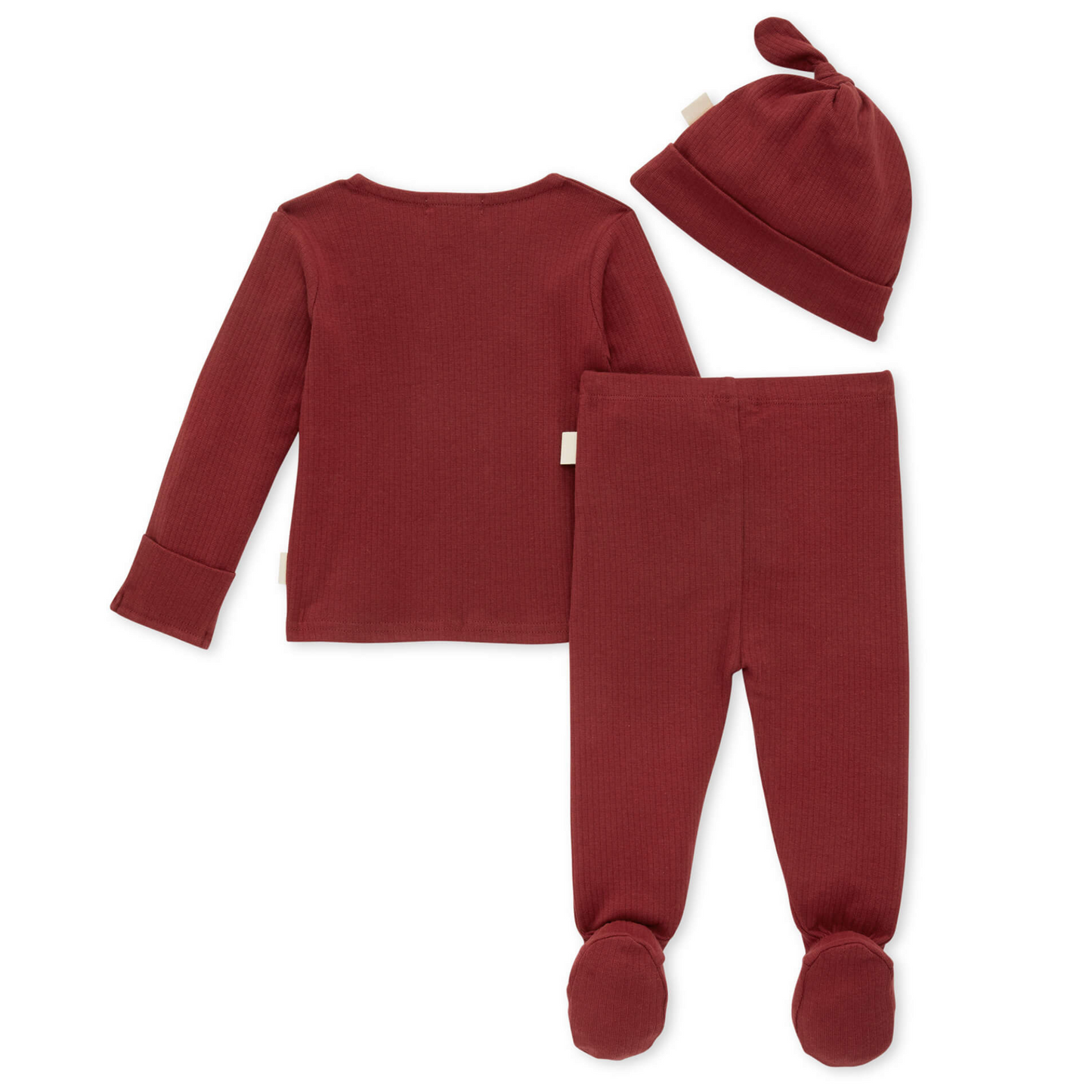 Ribbed Take Me Home 3-Piece Set, Brick