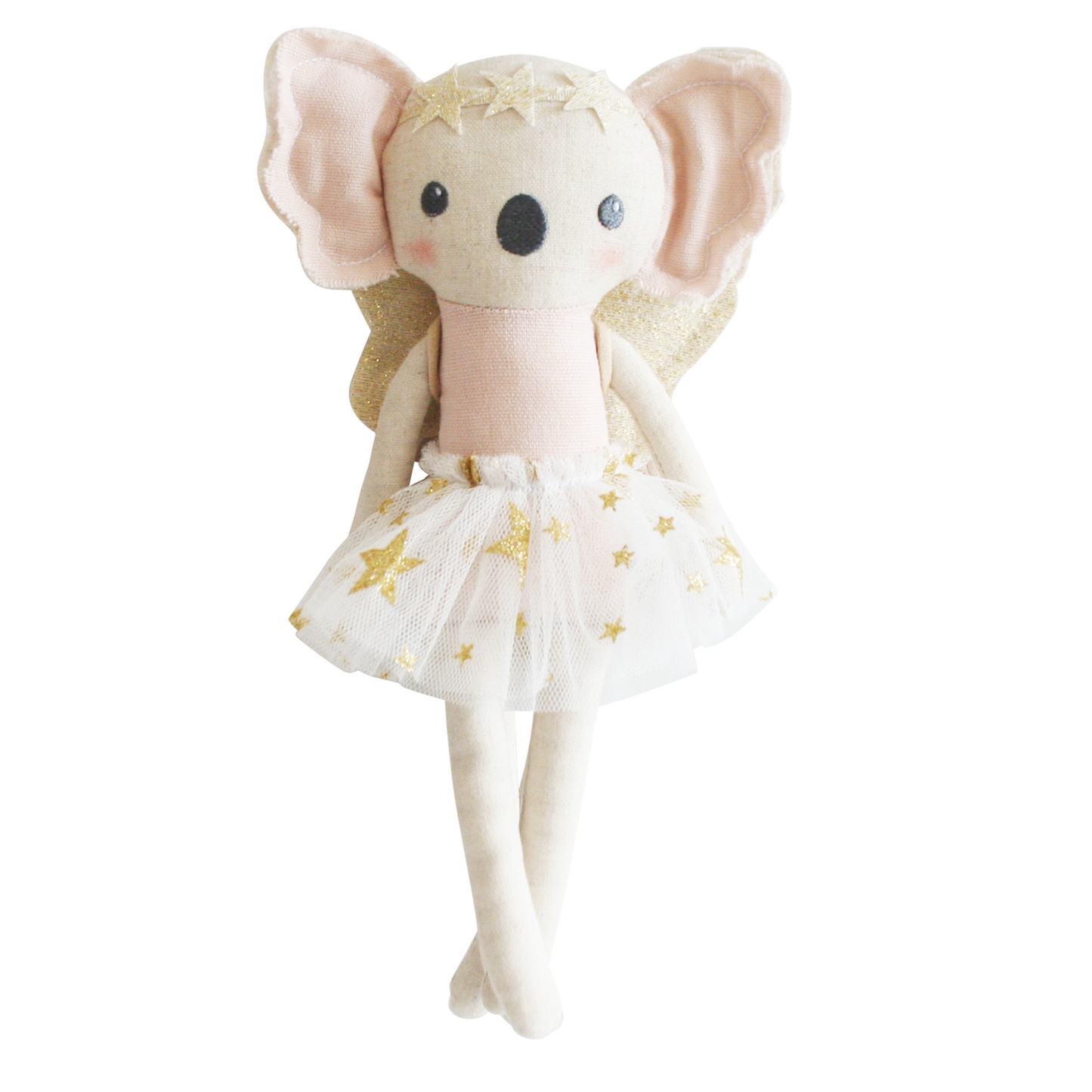 Mini Koala Dress Up Doll, Ivory/Gold