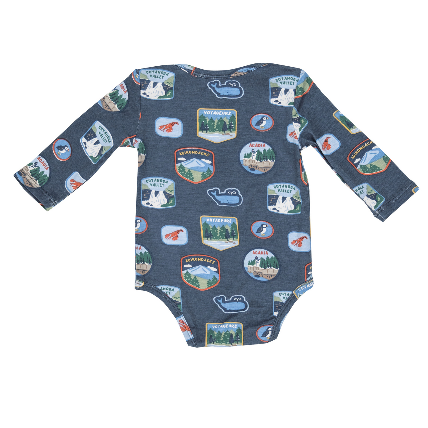 Bodysuit, National Park Patches New England