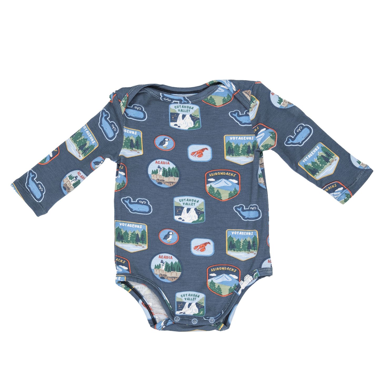 Bodysuit, National Park Patches New England