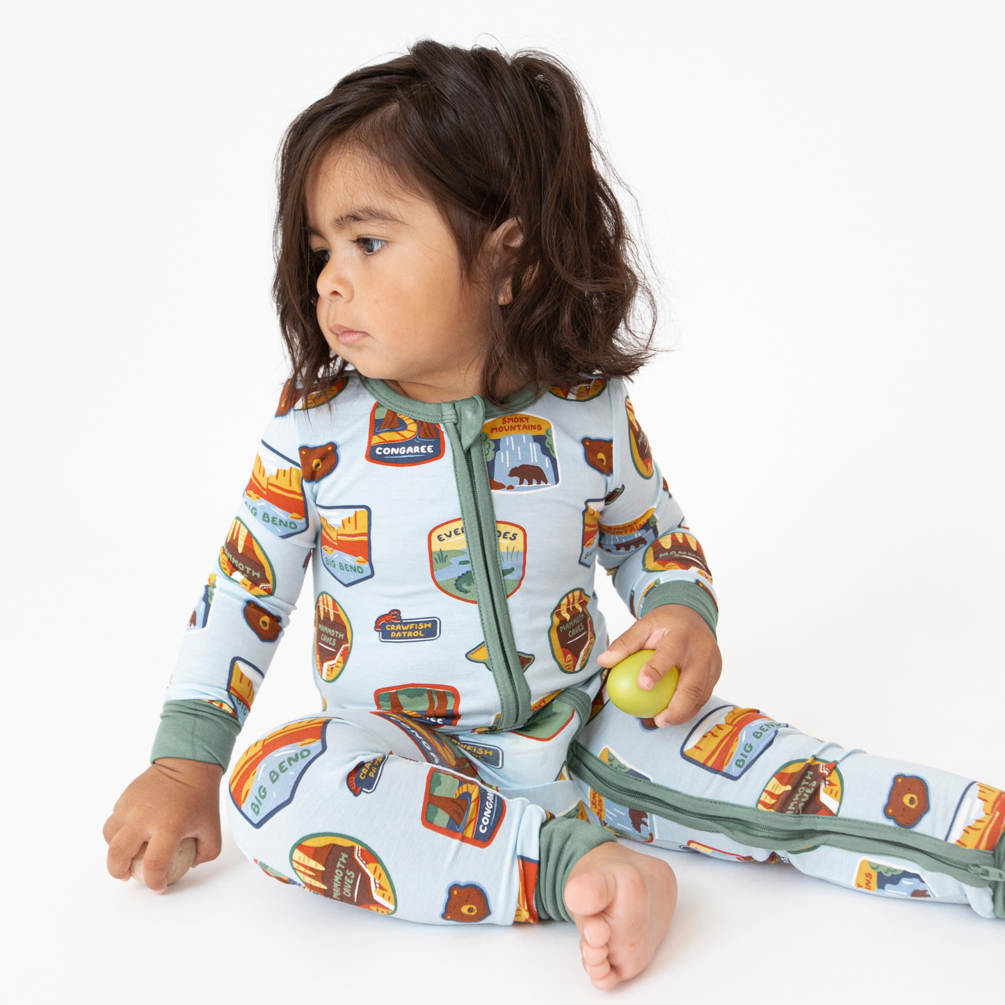 2 Way Zip Romper, National Parks Patches Southeast