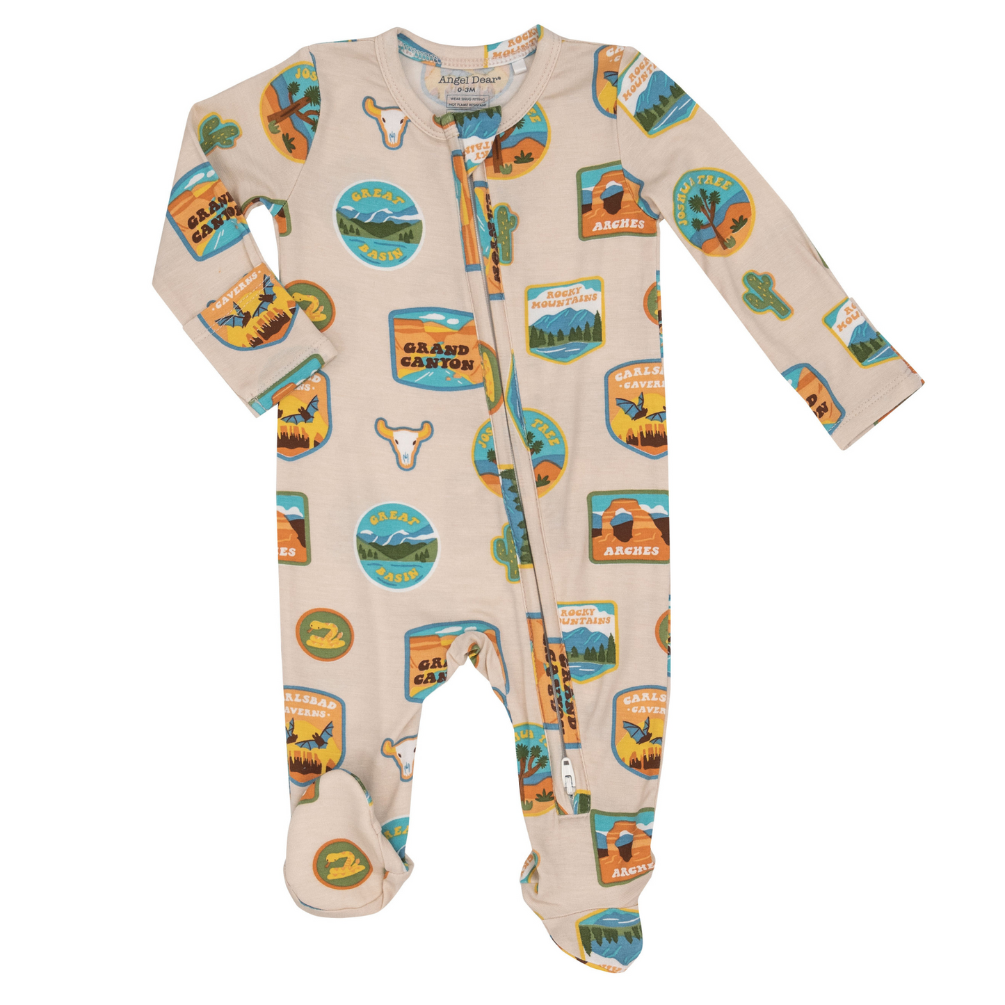 Zip Footie, National Park Patches Southwest