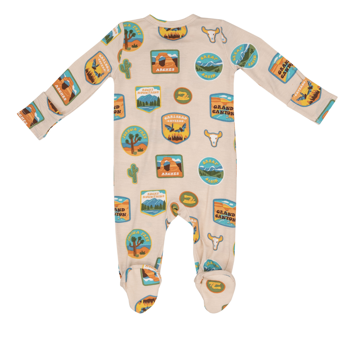 Zip Footie, National Park Patches Southwest