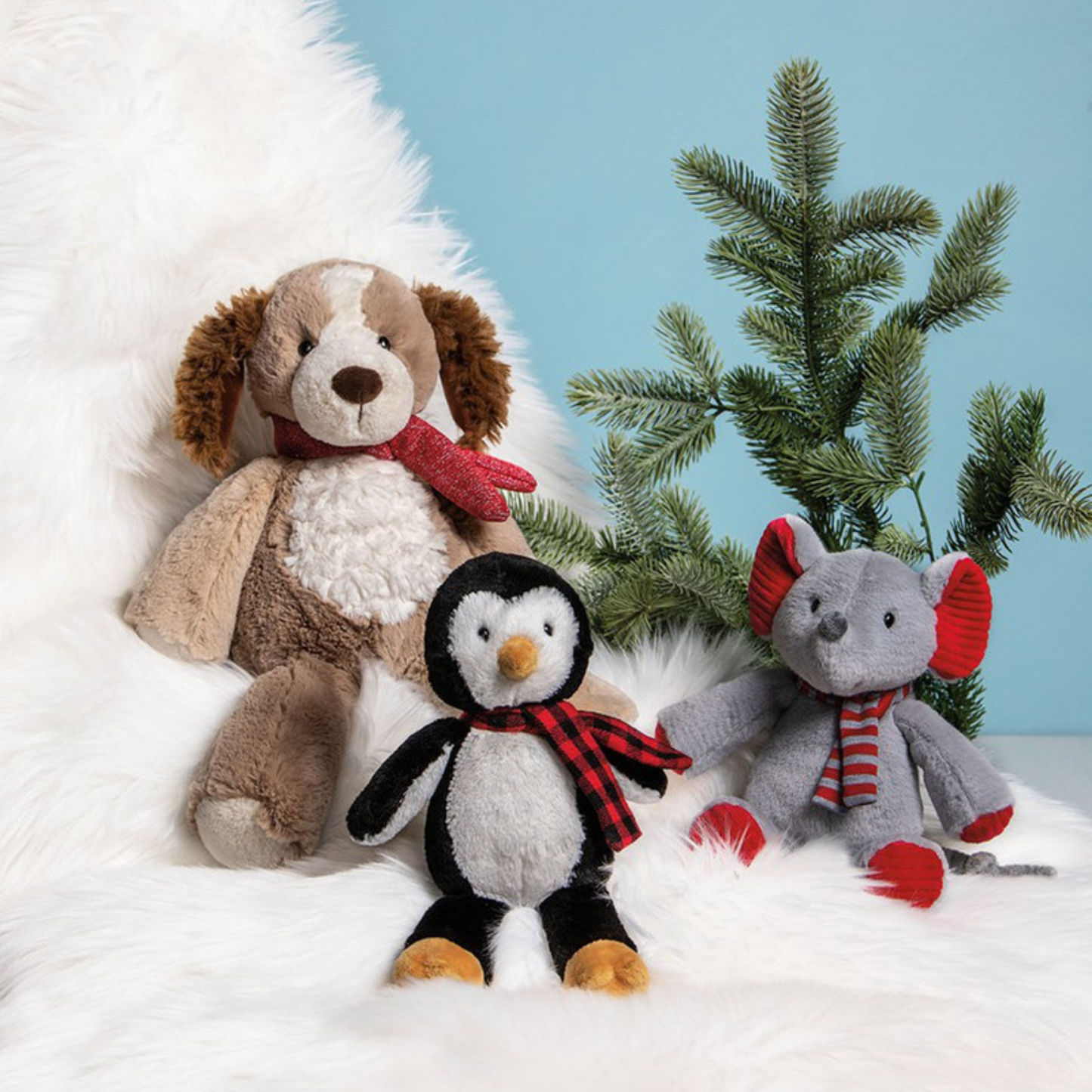 Marshmallow Junior Mistletoe Mouse Plush