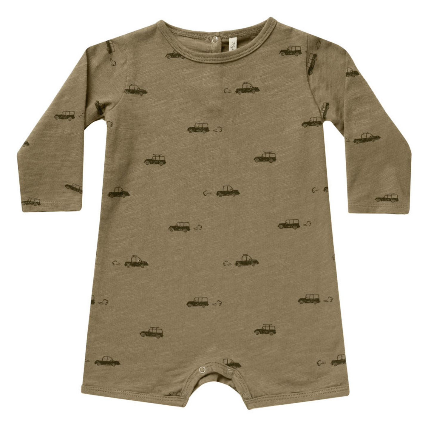 Rylee & Cru Long Sleeve Dash Romper, Cars
