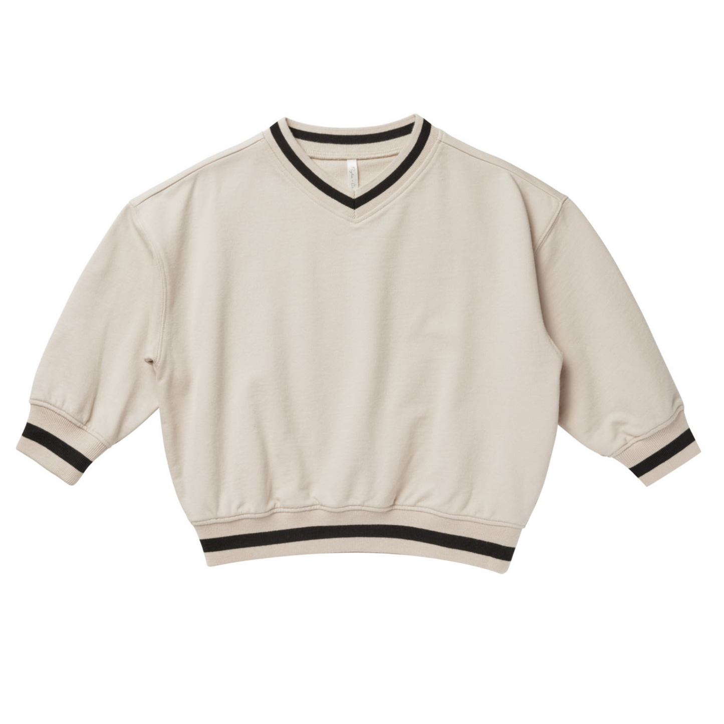 Rylee & Cru V Neck Sweatshirt, Natural