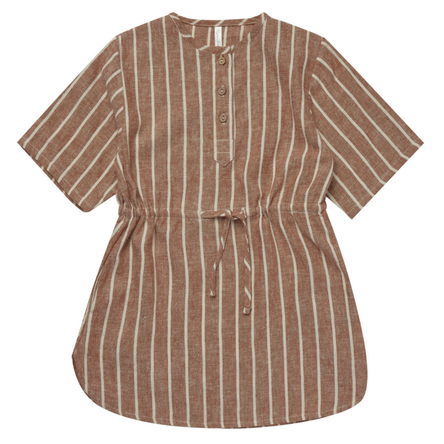 Rylee & Cru Eleni Dress, Cedar Pinstripe
