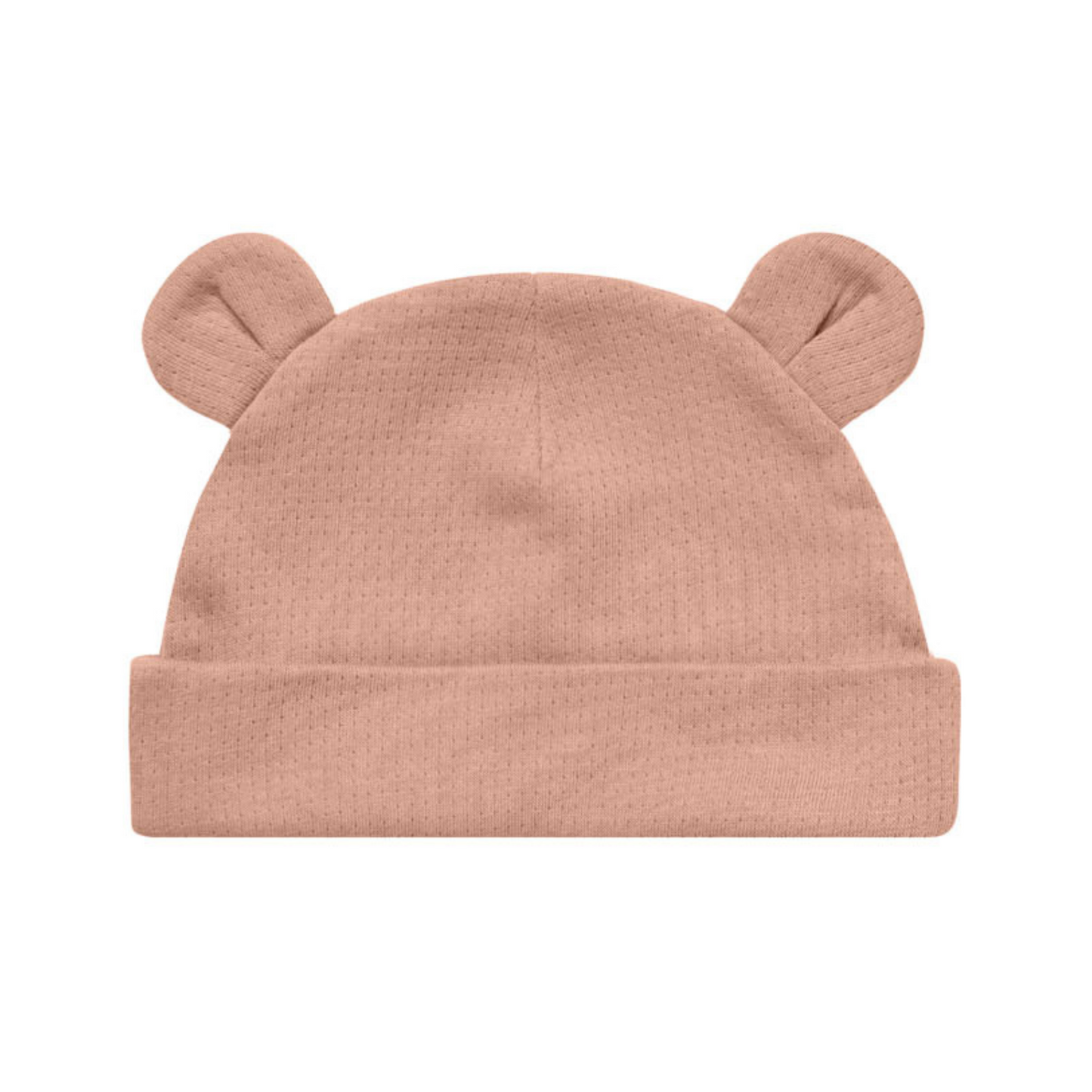 Organic Baby Bear Beanie, Rose