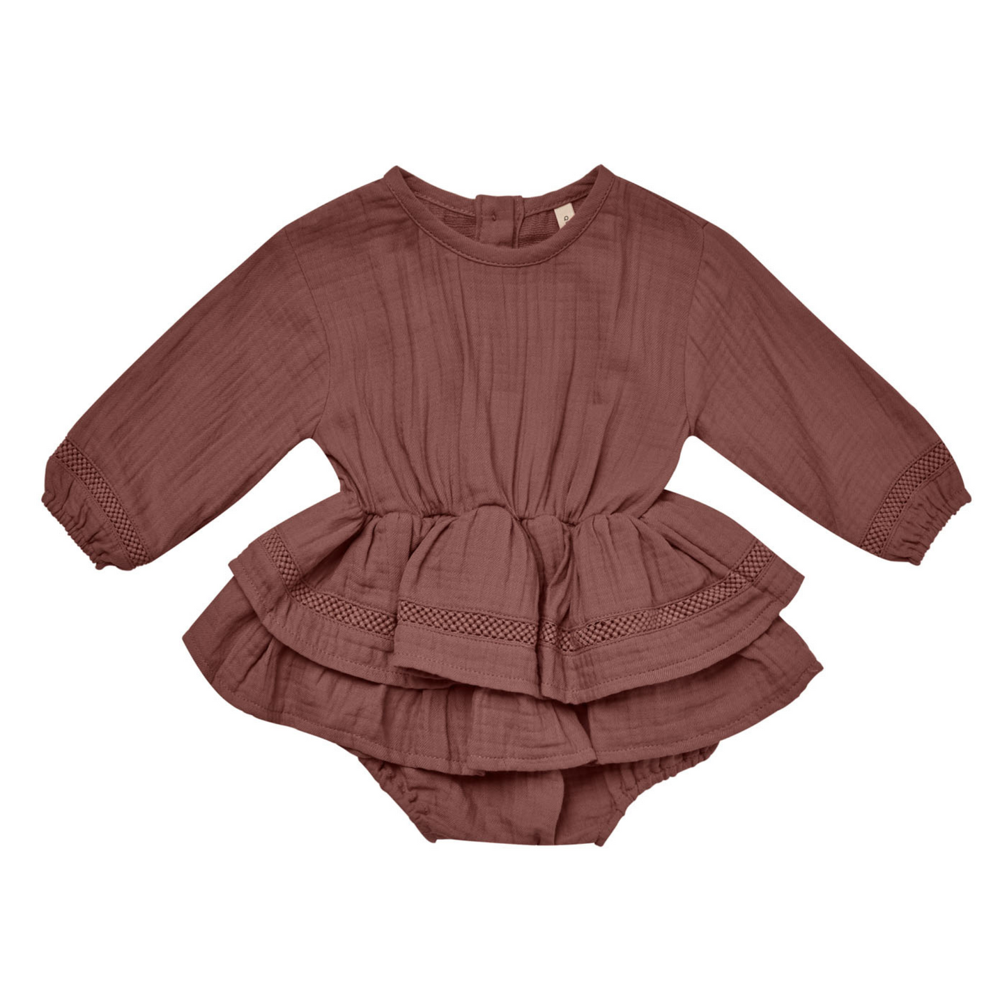 Organic Rosie Romper, Plum