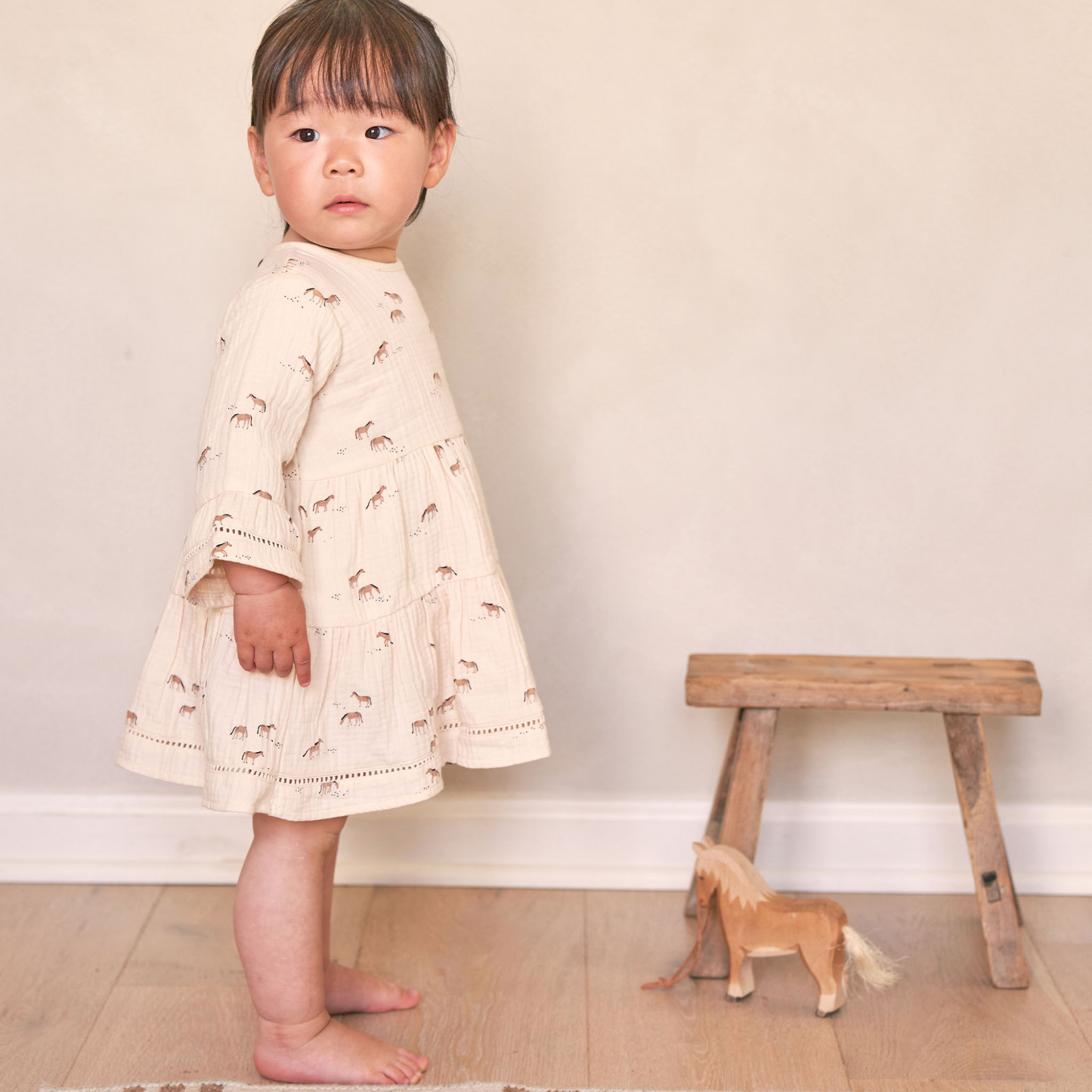 Organic Belle Dress, Horses